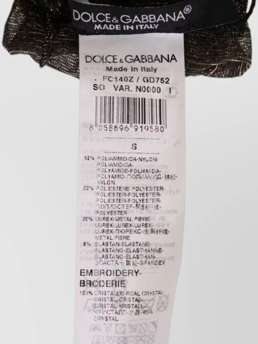 Dolce&Gabbana Crystal Embellished Ankle Socks