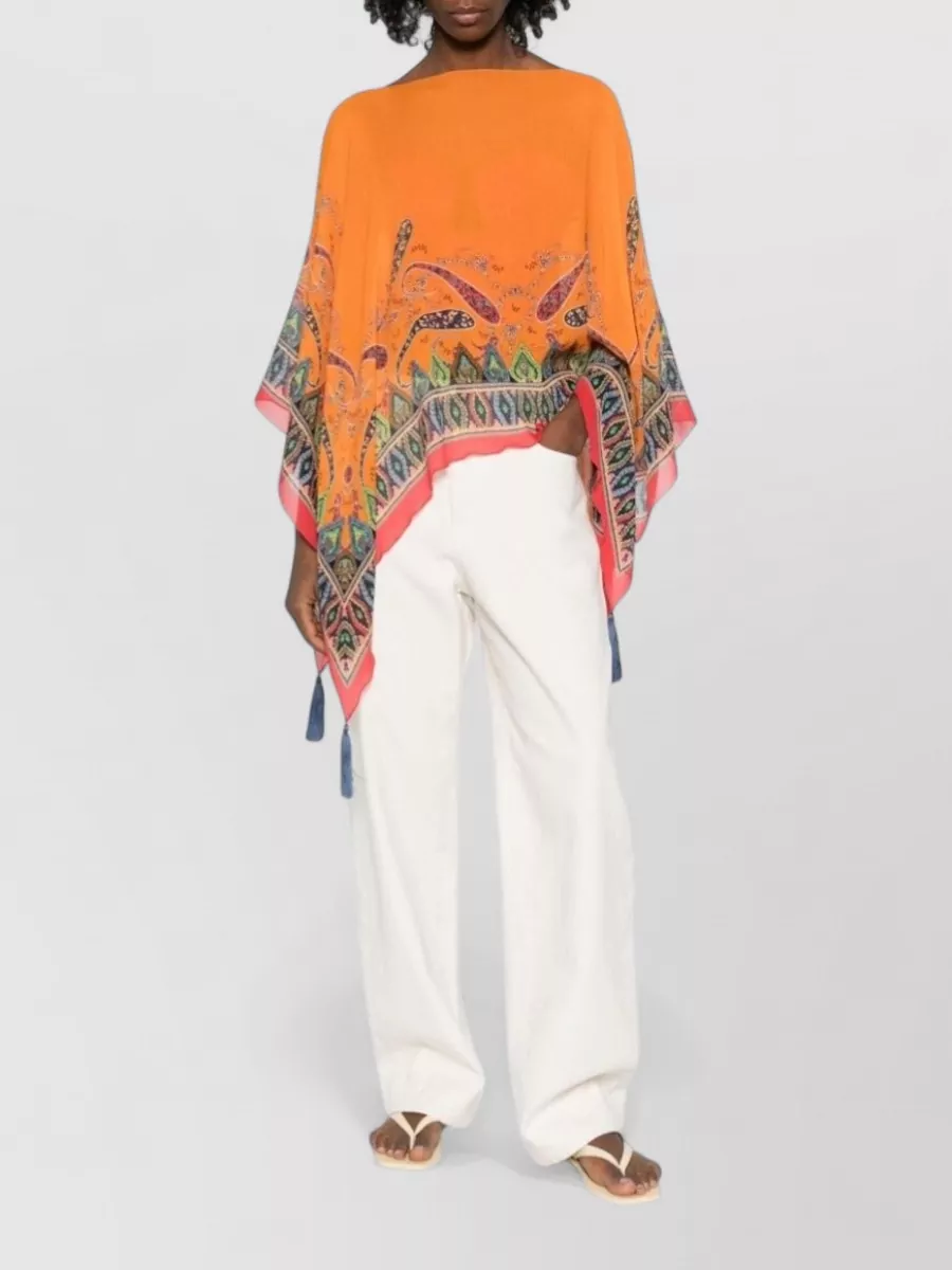 Etro Silk Poncho