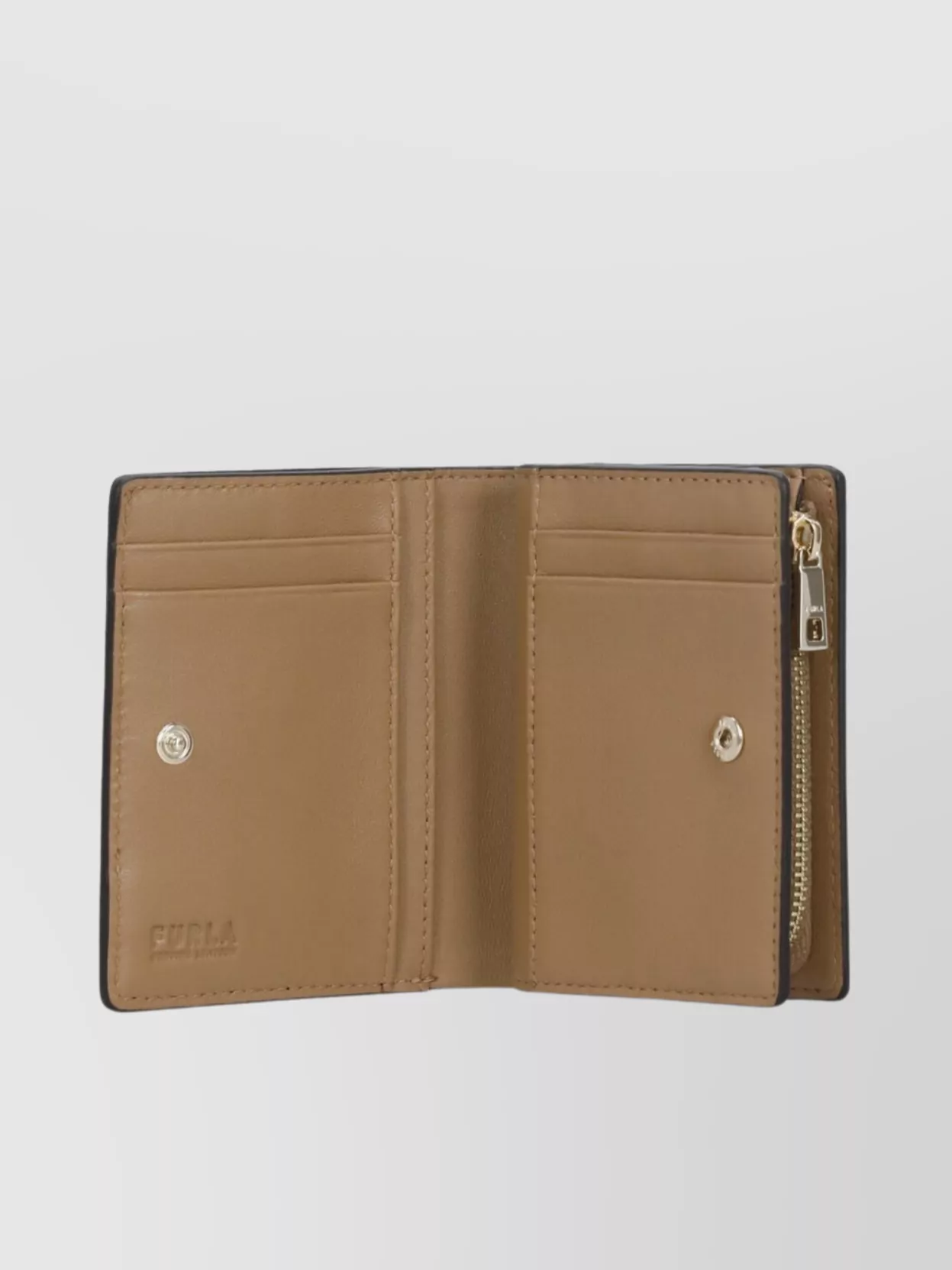 Furla Pebbled Leather Wallet With Multiple Cardholders