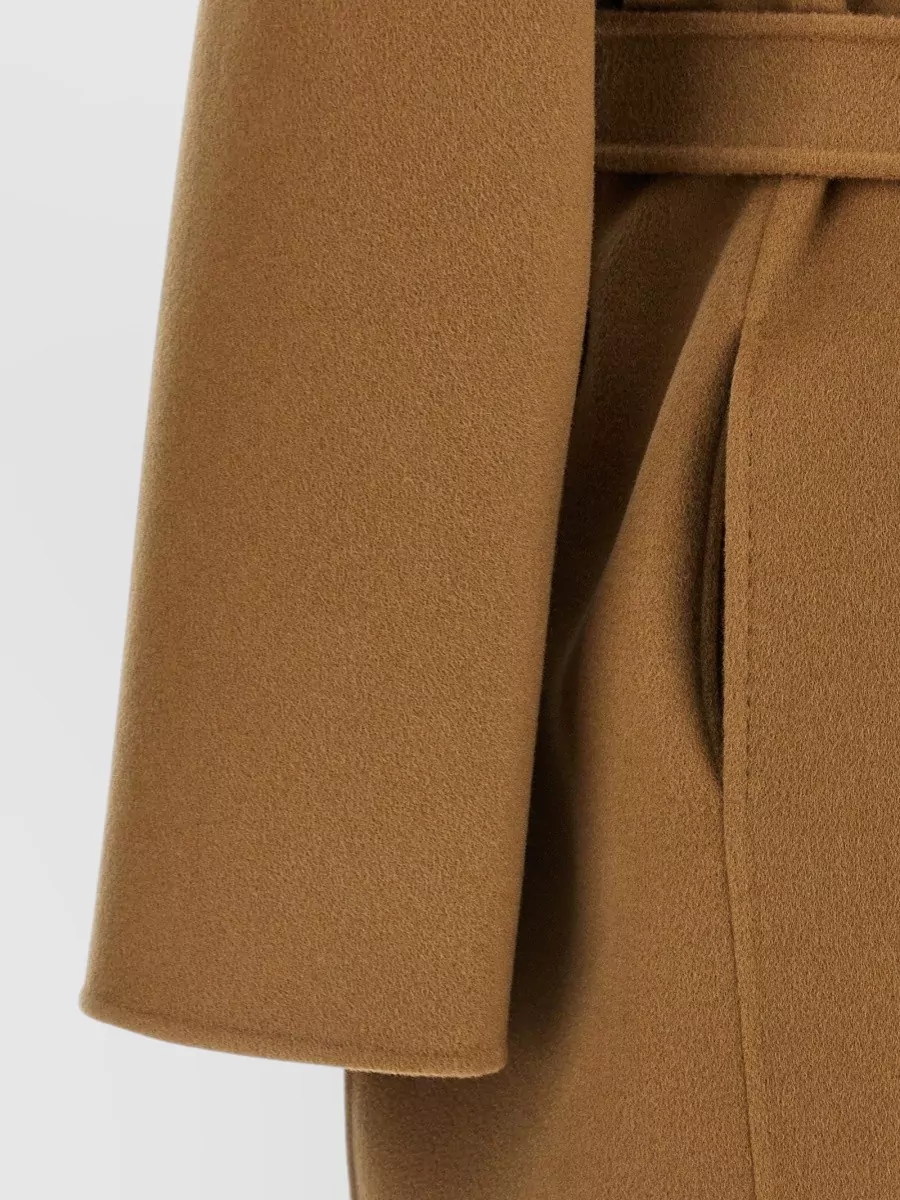 Max Mara Cashmere Belted Single Breasted Coat