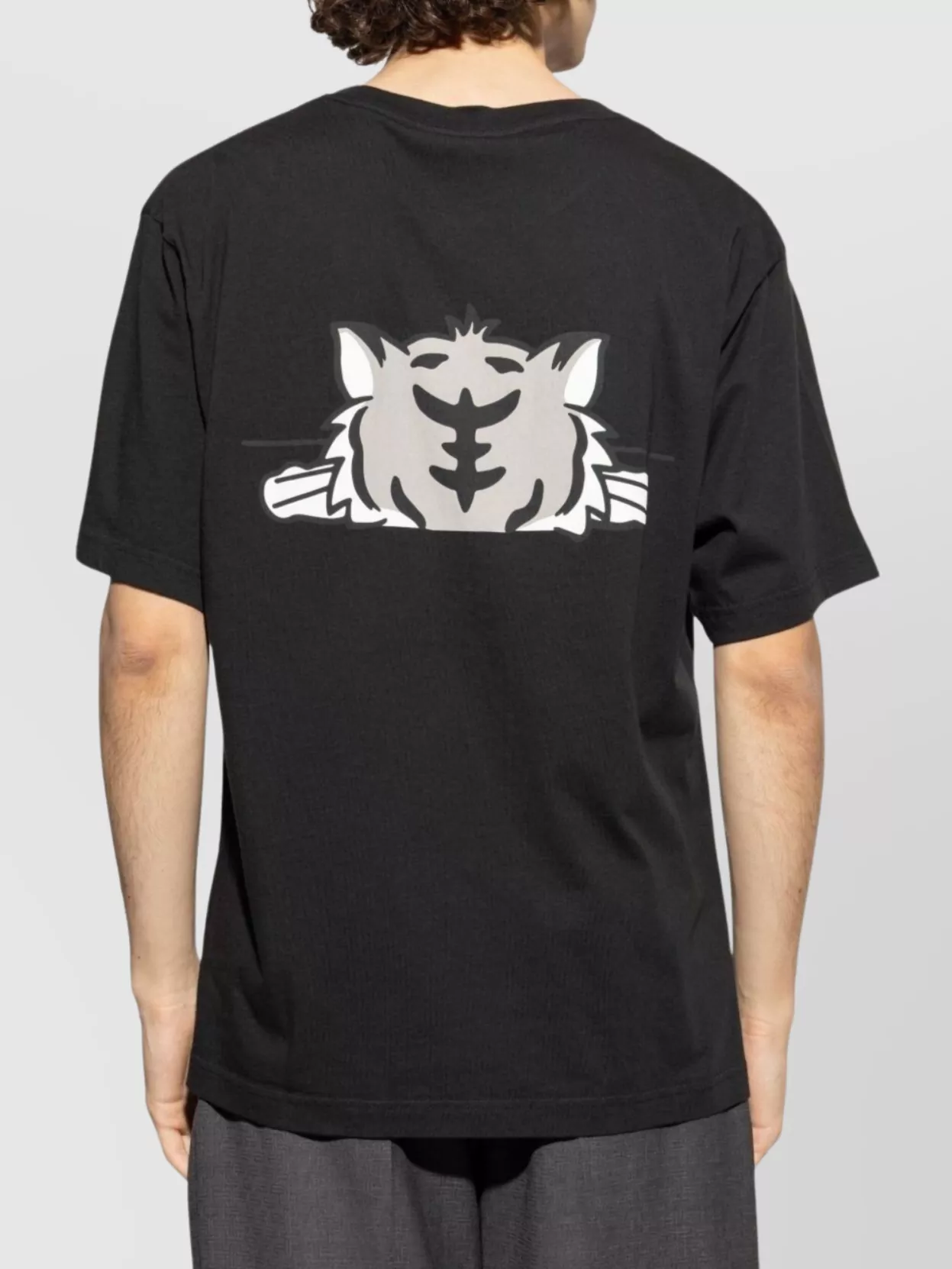Kenzo Graphic Print Crew Neck Cotton T-Shirt
