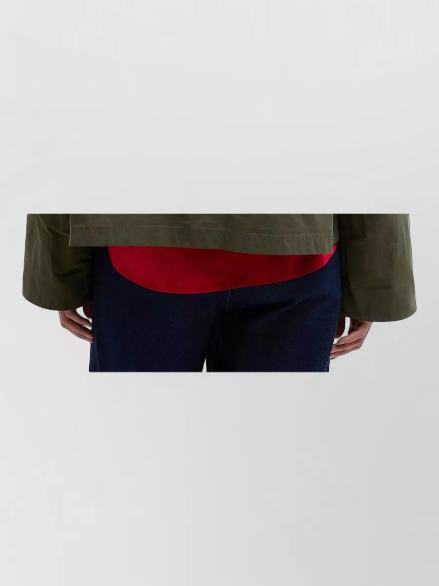 Barbour Short Jacket Ring Detail Contrast Collar