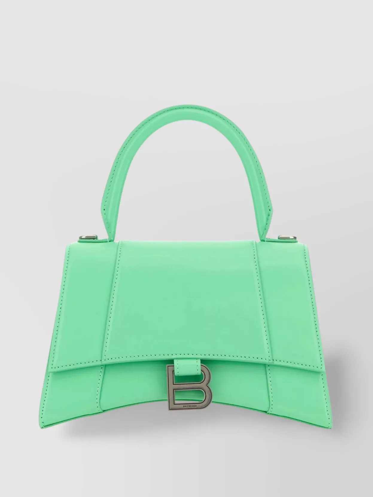 Shop Balenciaga Structured Leather Handbag With Adjustable Strap In Pastel