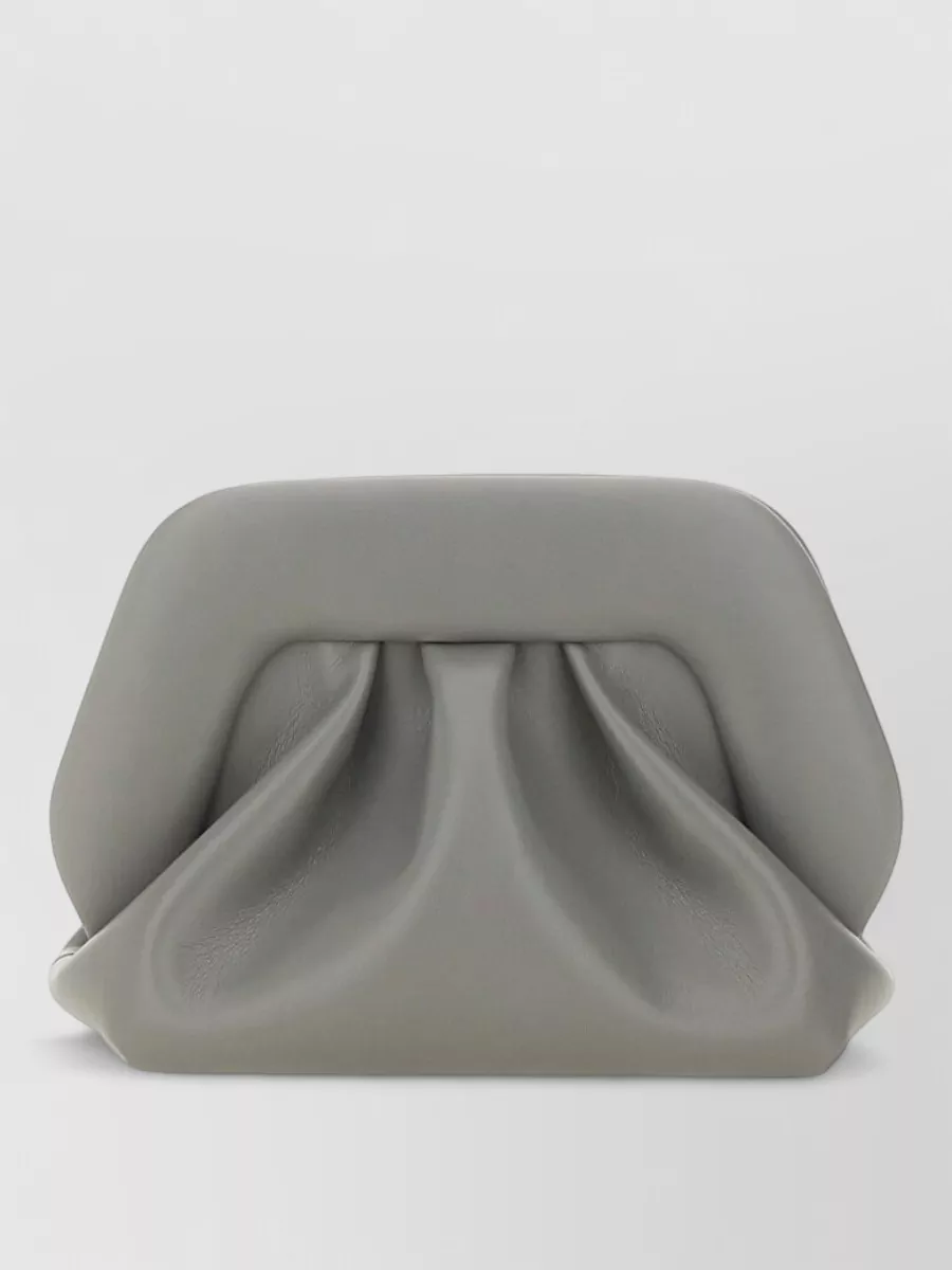Themoirè Pleated Clutch Bag Detachable Strap In Pattern