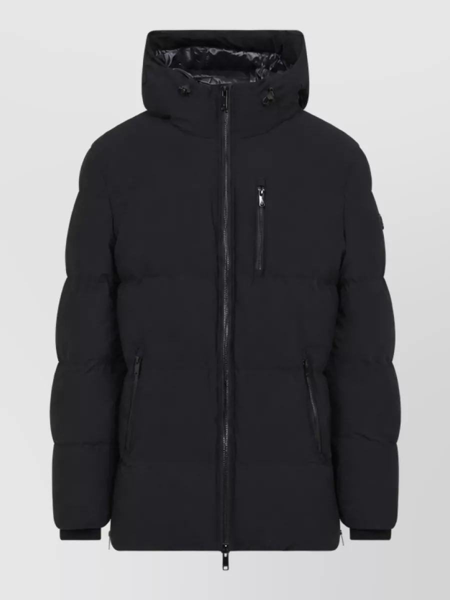 Moose Knuckles down hooded quilted puffer jacket