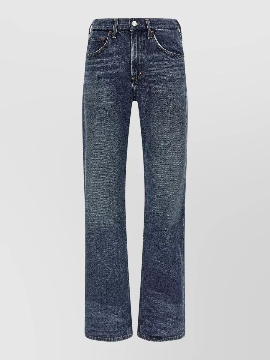 Agolde denim mid-rise bootcut jeans