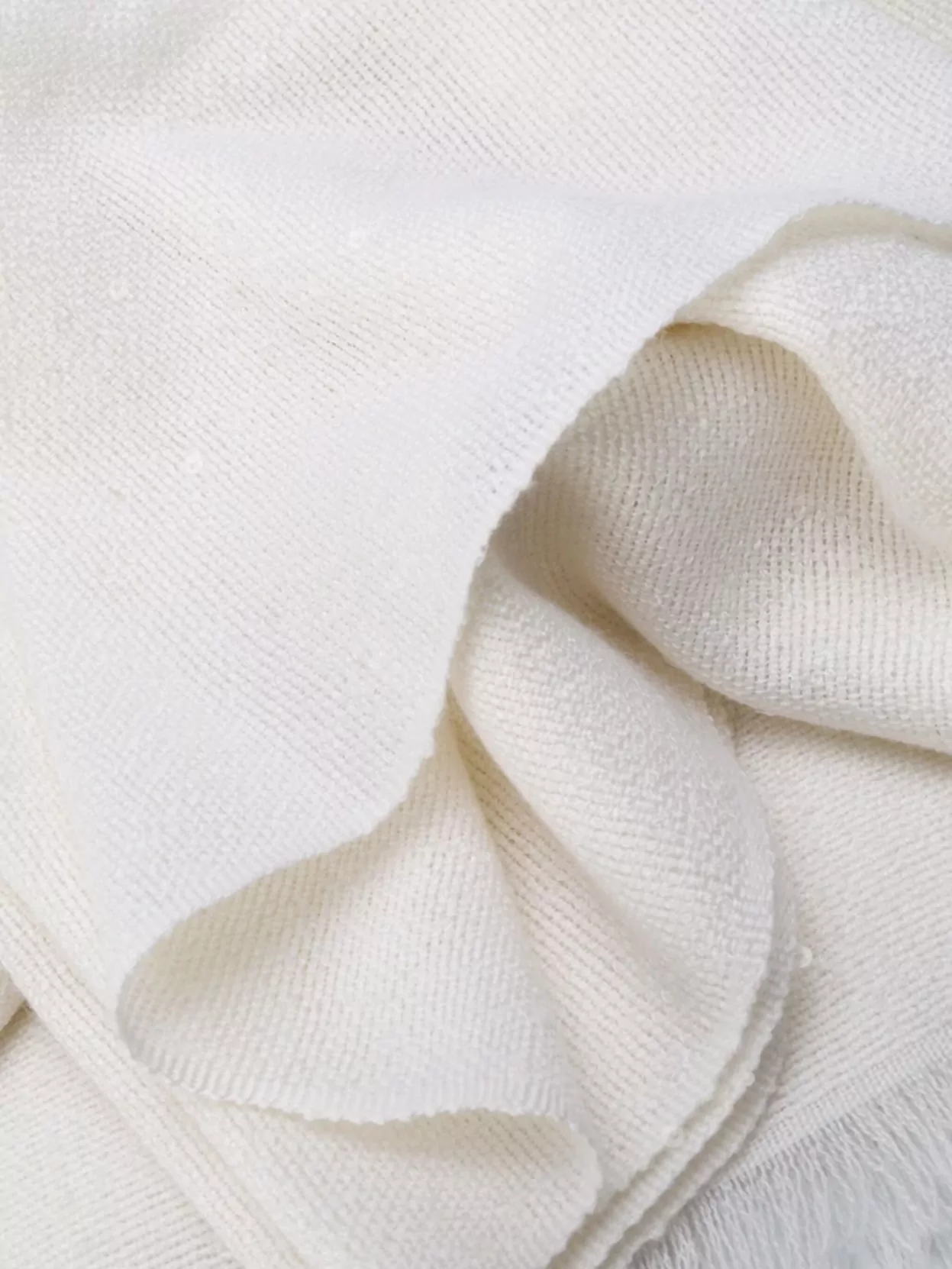 Brunello Cucinelli Luxurious Soft Fringed Edge Scarf Accessory