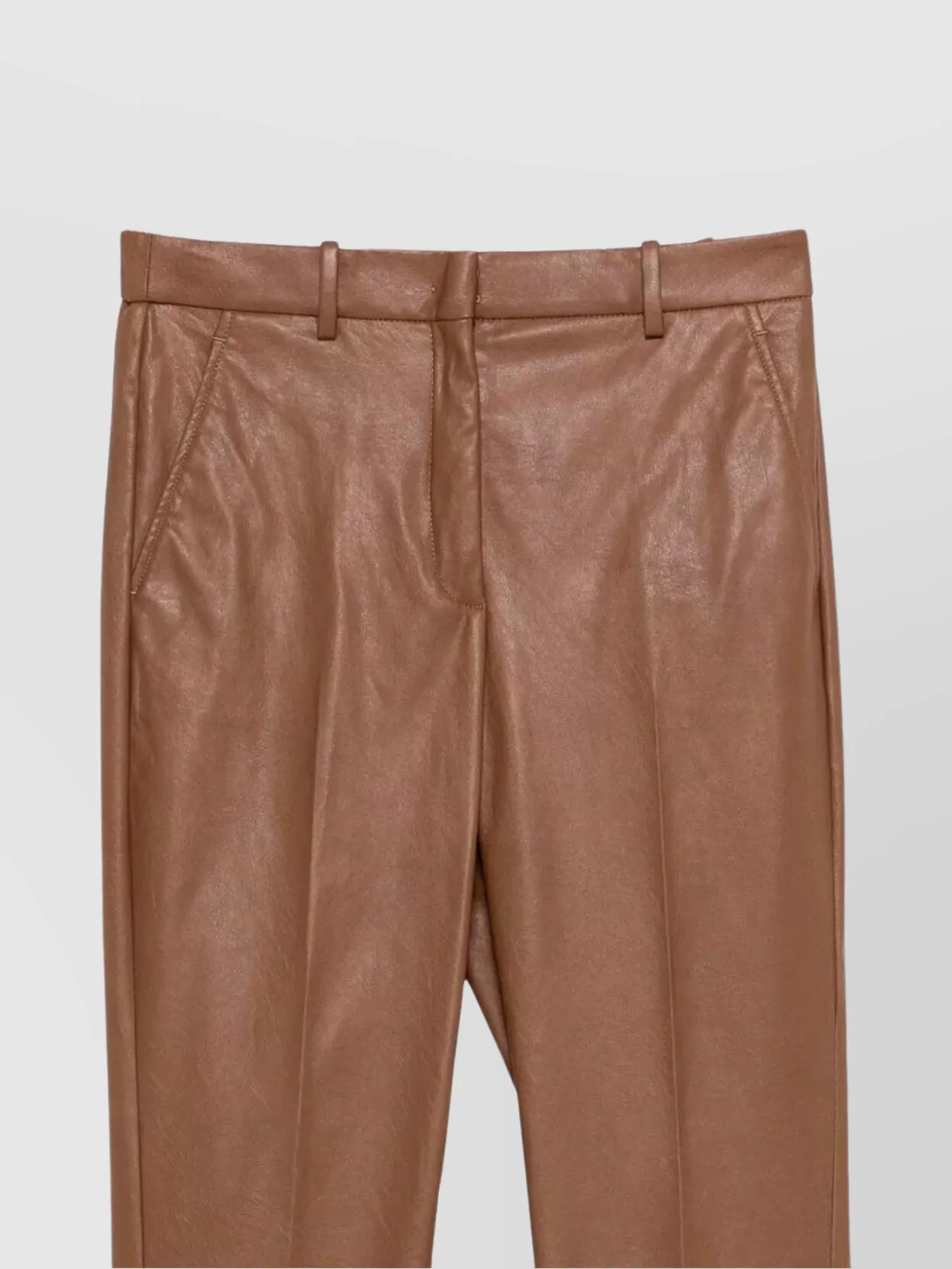 Incotex Coated Trousers With Pockets And Waistband