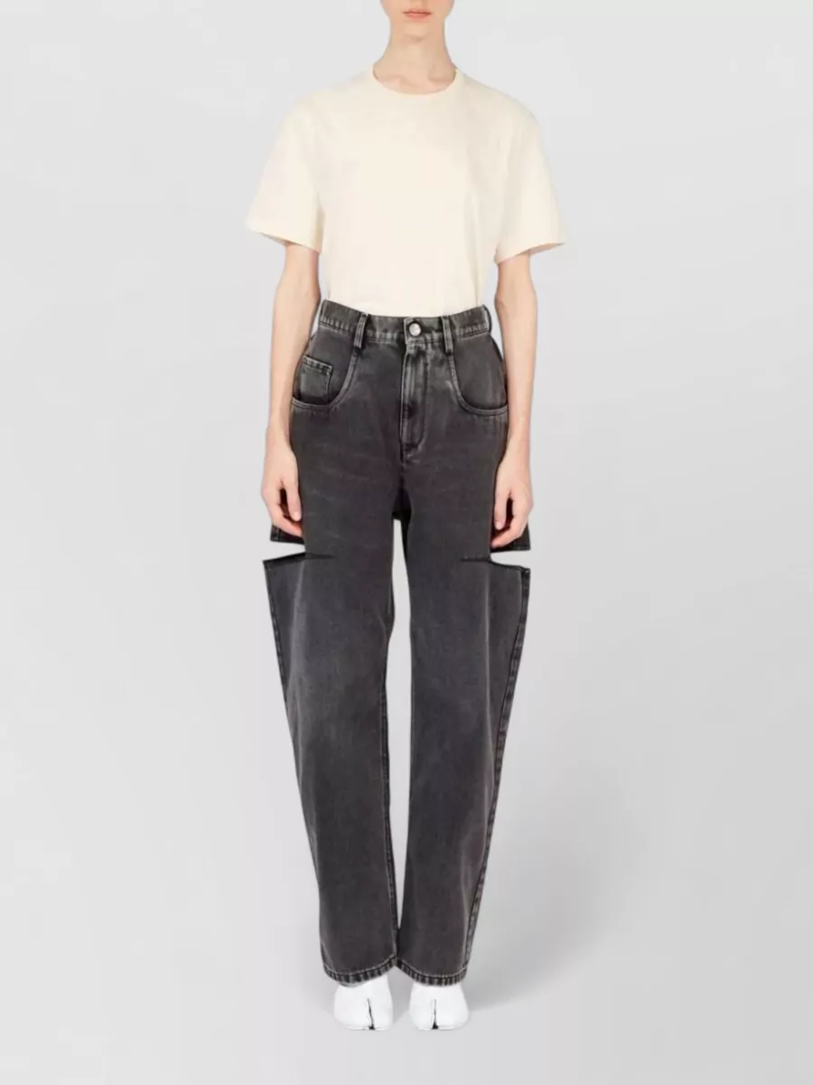 Maison Margiela High Waist Five Pocket Tapered Trousers