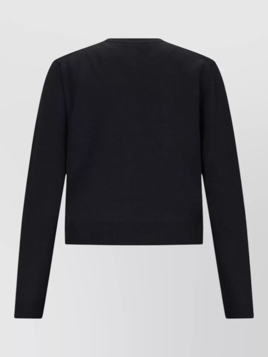 Gucci Silk Blend Crewneck Fitted Jacket