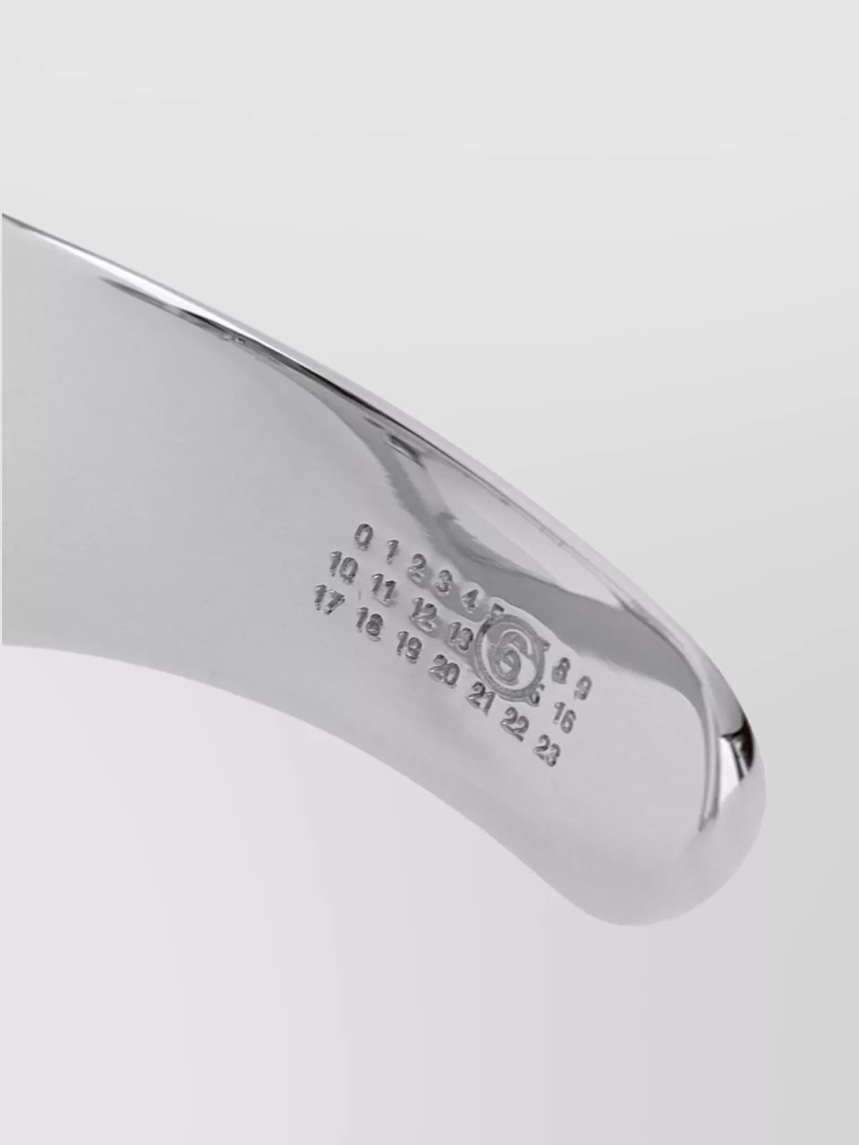 Mm6 Maison Margiela Open Cuff Bracelet Featuring Engraved Accents
