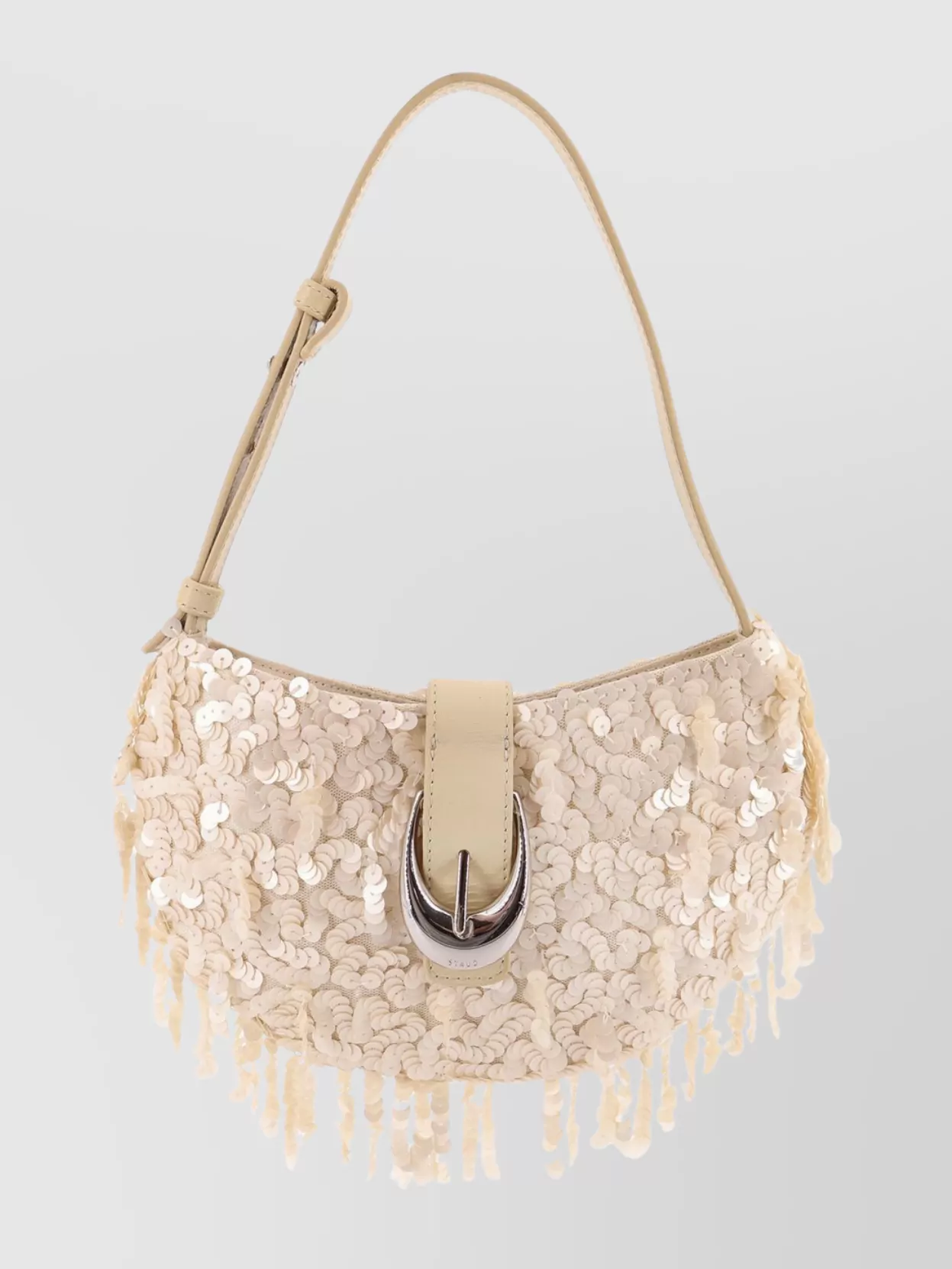 Staud Sequined Alana Shoulder Bag Fringe