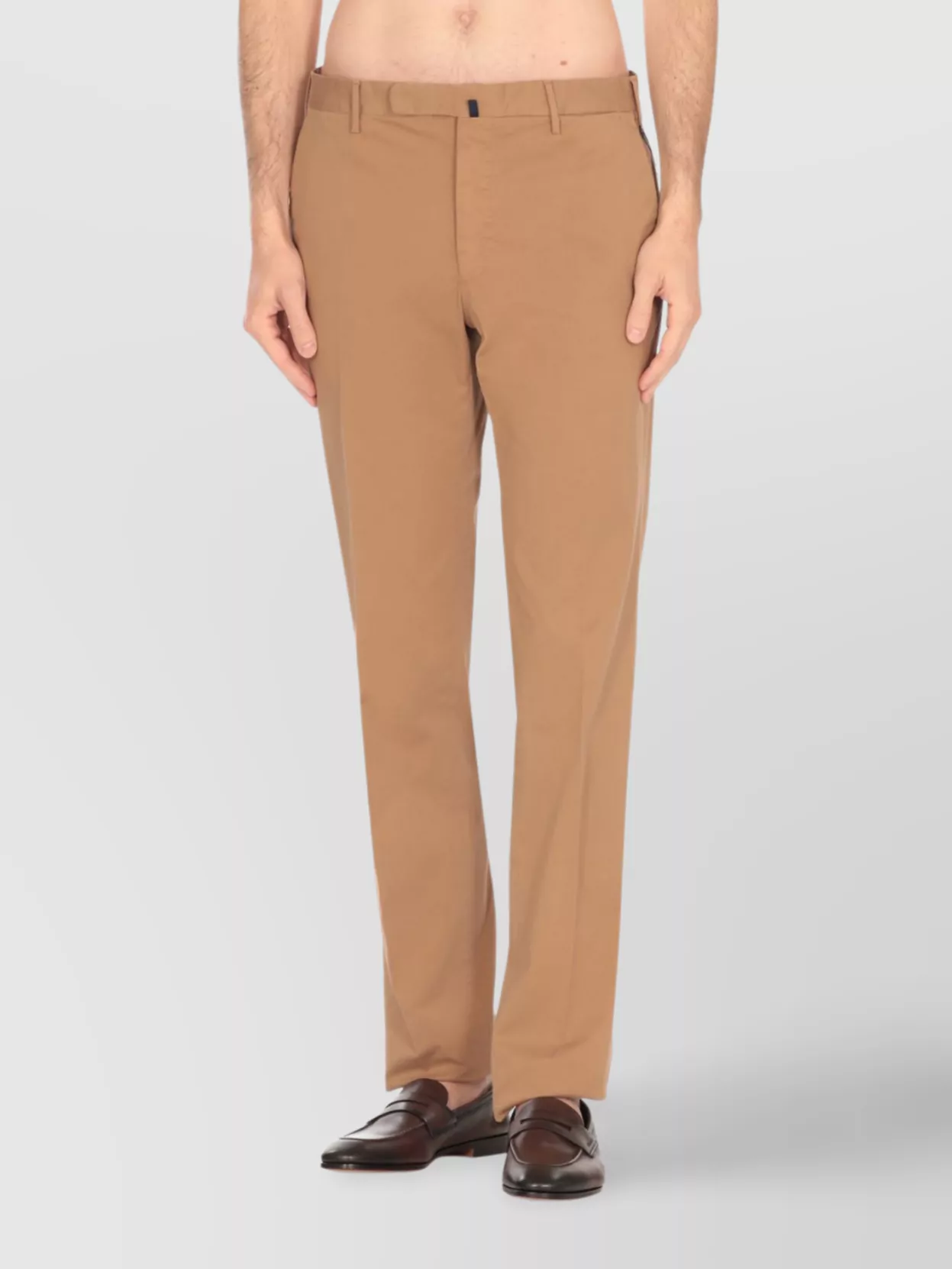 Incotex Straight Slim Fit Trousers In Neutral