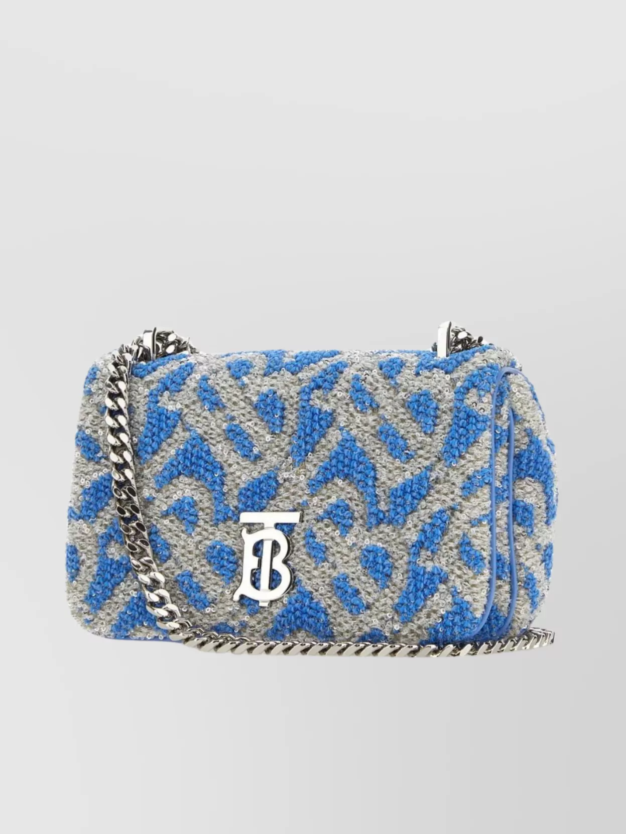 Burberry Mini Lola Shoulder Bag With Embroidered Fabric