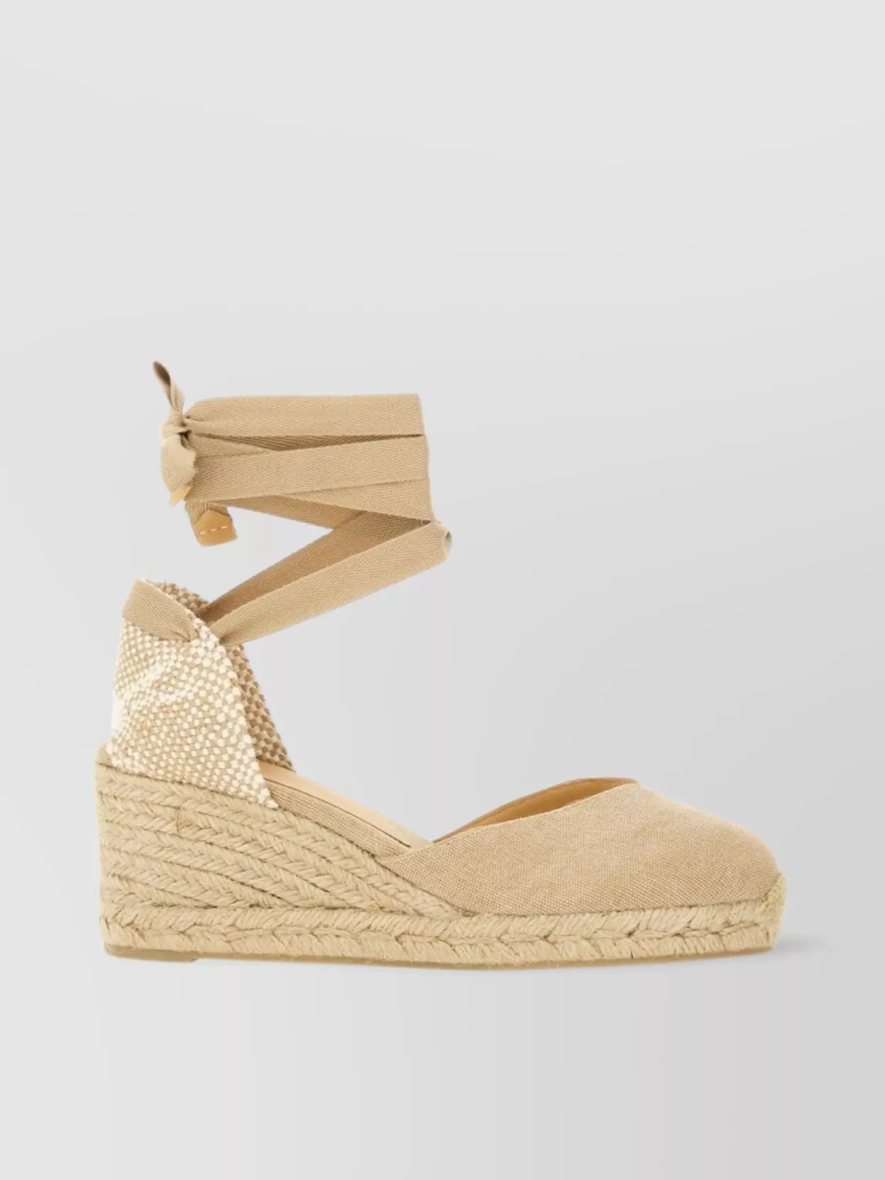 Castaner Wrap Ankle Closed Toe Wedge Espadrilles