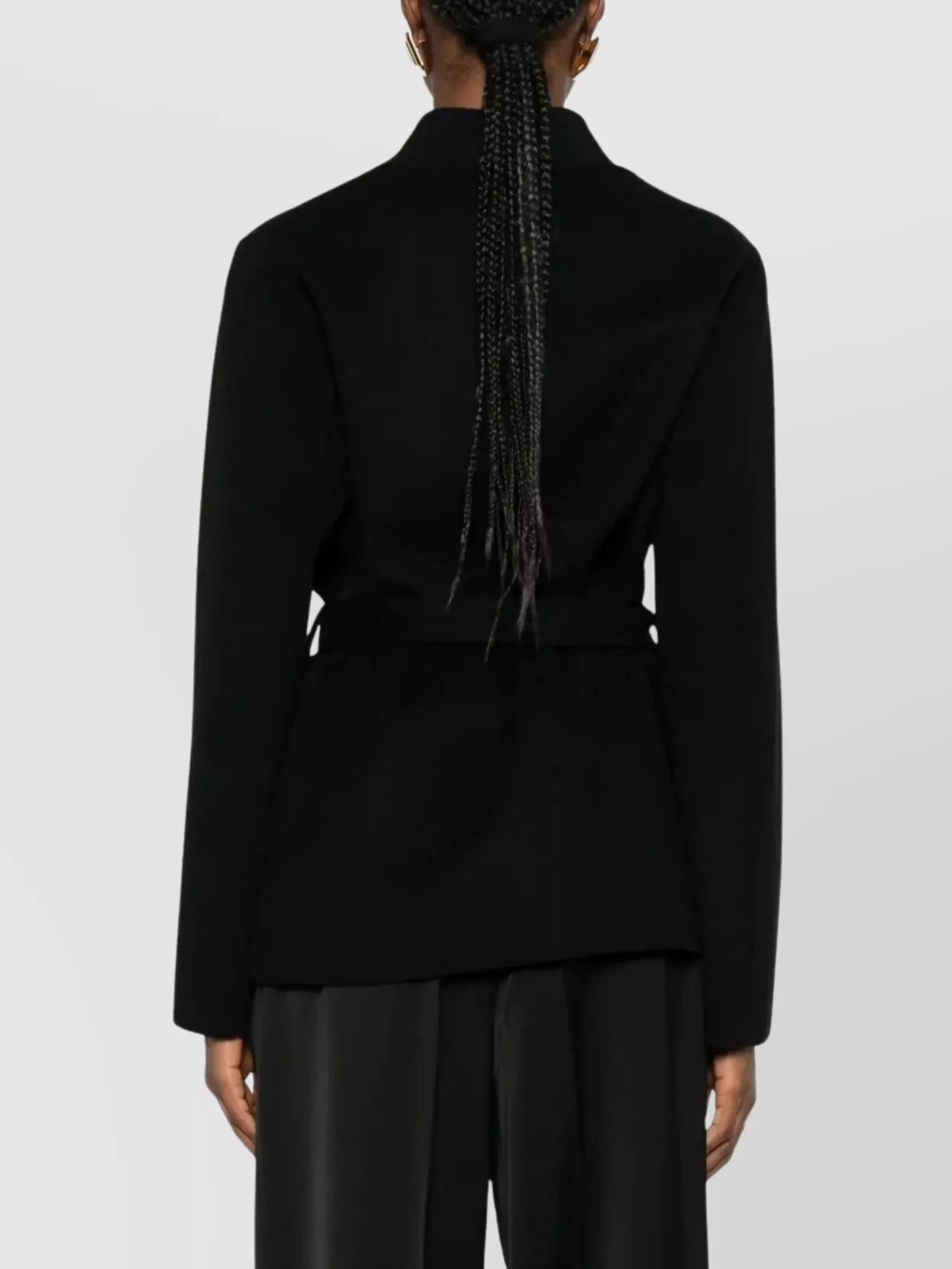 Ermanno Firenze Belted Waist Long Sleeve Coat