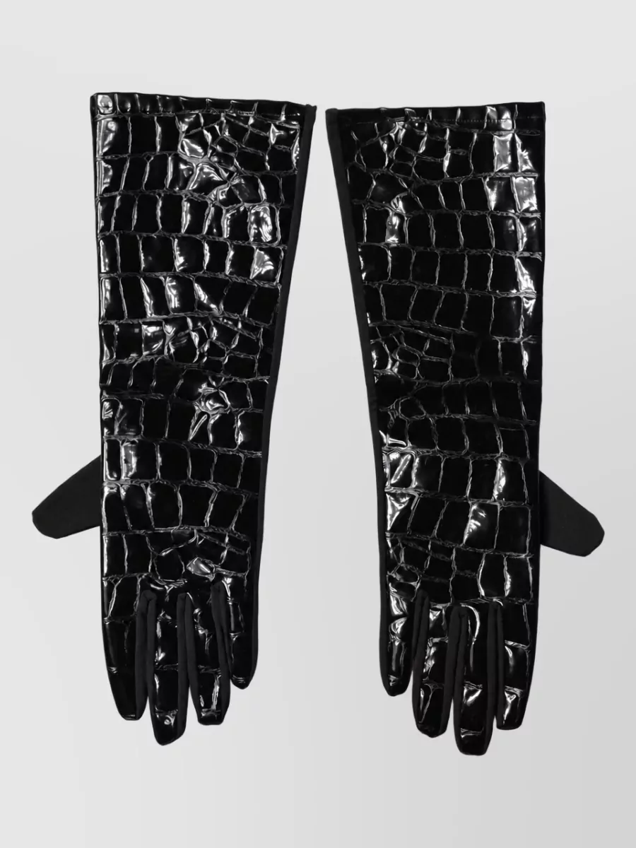 Dolce&Gabbana patterned short gloves