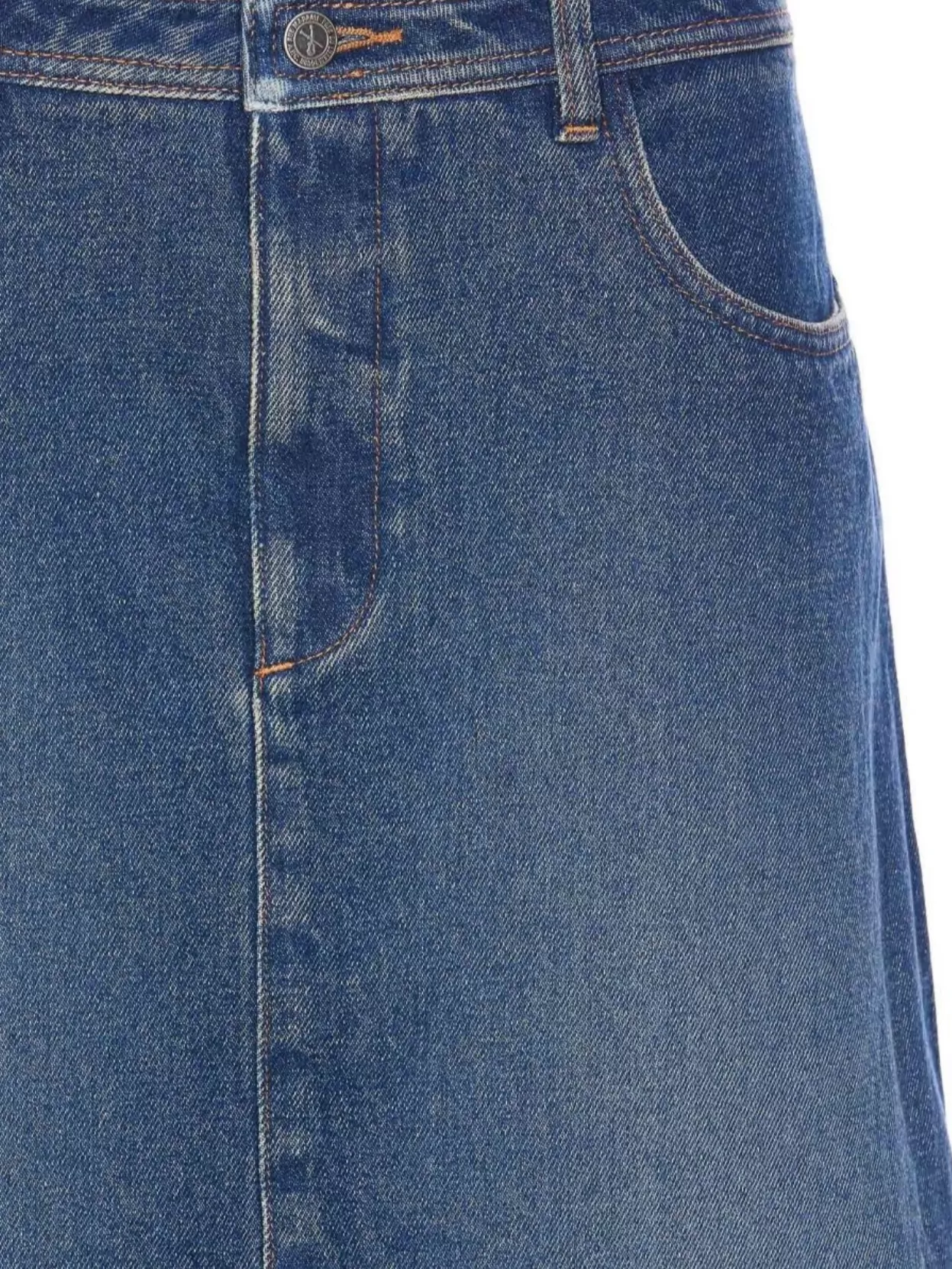 Apc 'georgia Denim Midi Skirt In