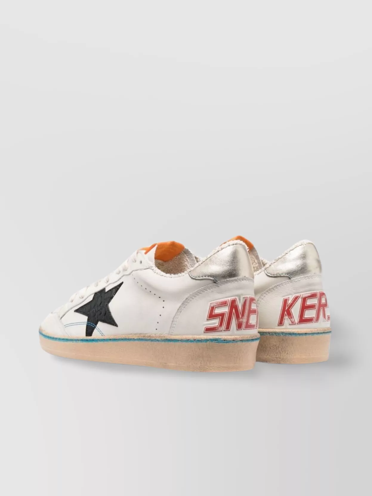 Golden Goose Distressed Low Top Sneakers With Signature Star Detail