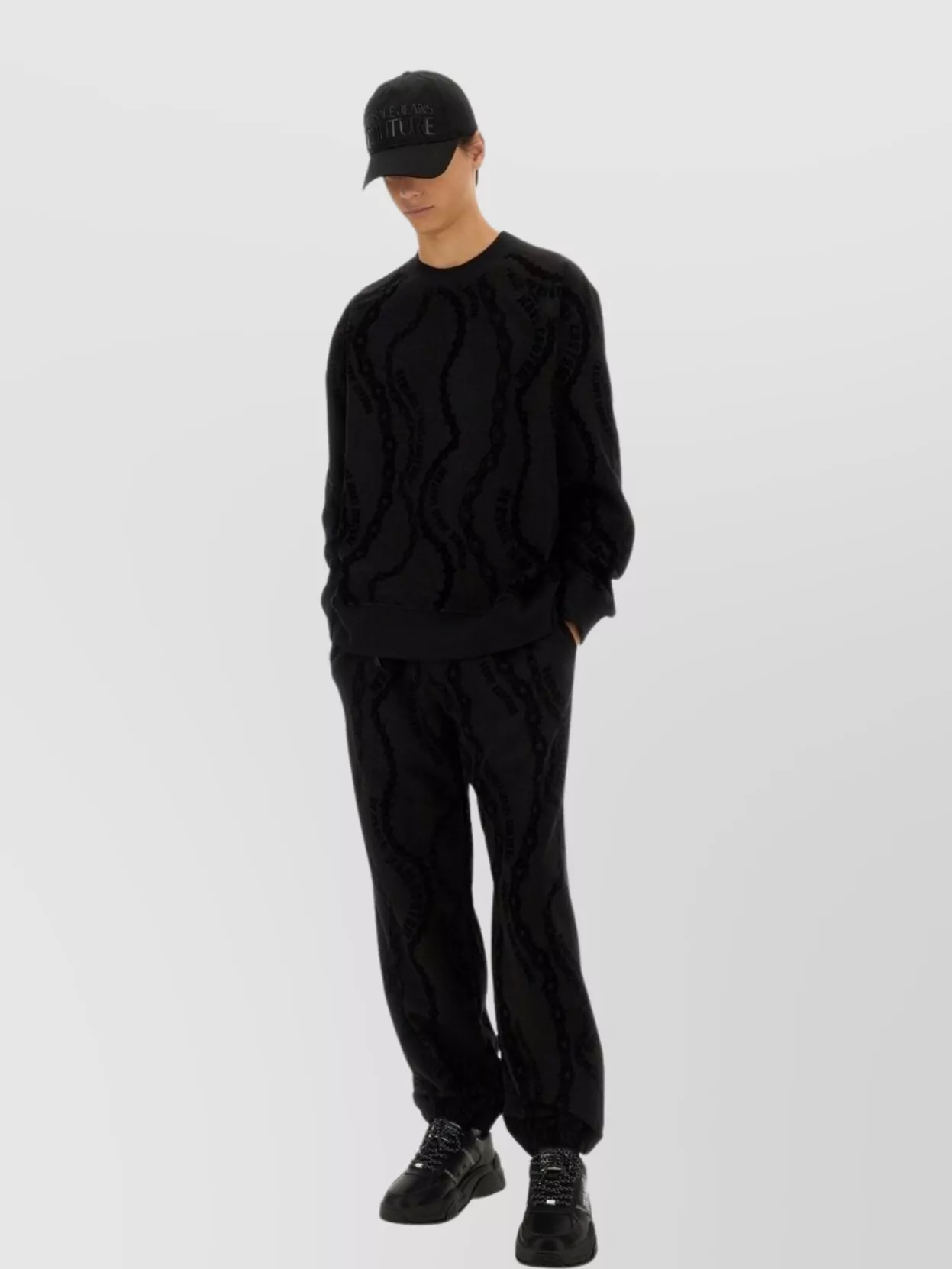 Shop Versace Jeans Couture All Over "chain" Jogging Pants