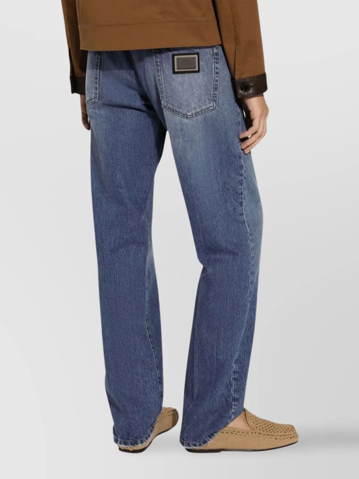 Dolce&Gabbana Pal1 Palermo Cotton Straight Cut Trousers