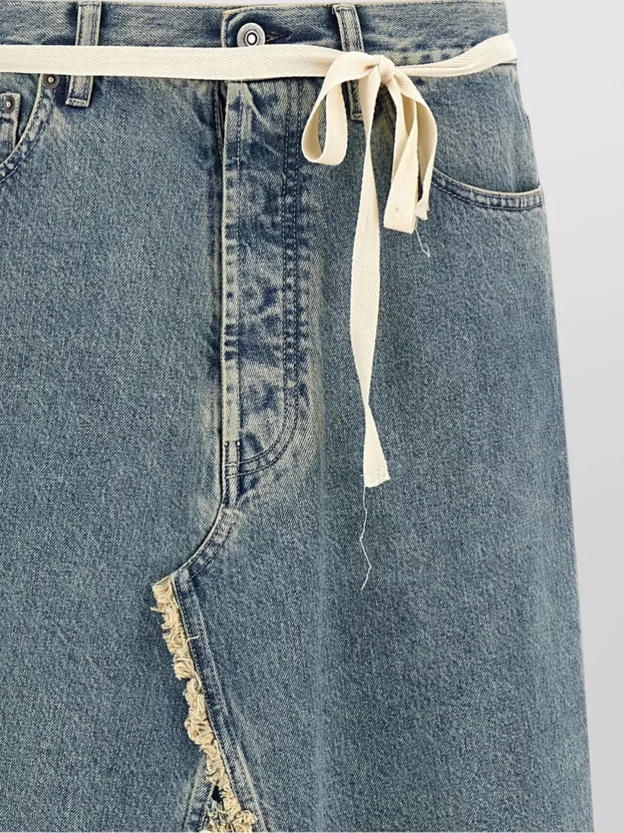 Maison Margiela Denim Asymmetric Maxi Skirt