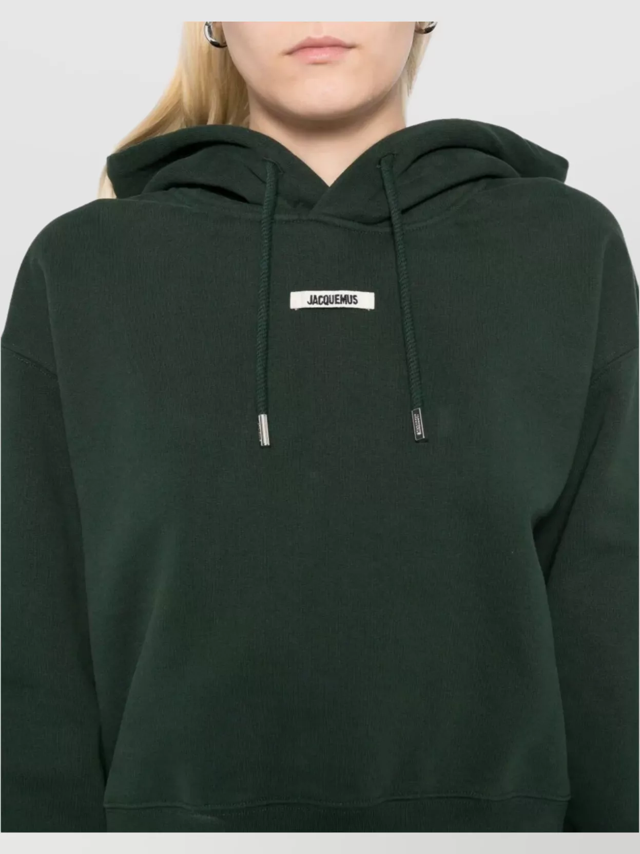 Jacquemus Drawstring Hood Long Sleeves Ribbed Hem