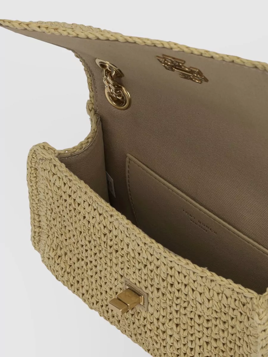 Tory Burch Kira Mini Raffia Crossbody Bag