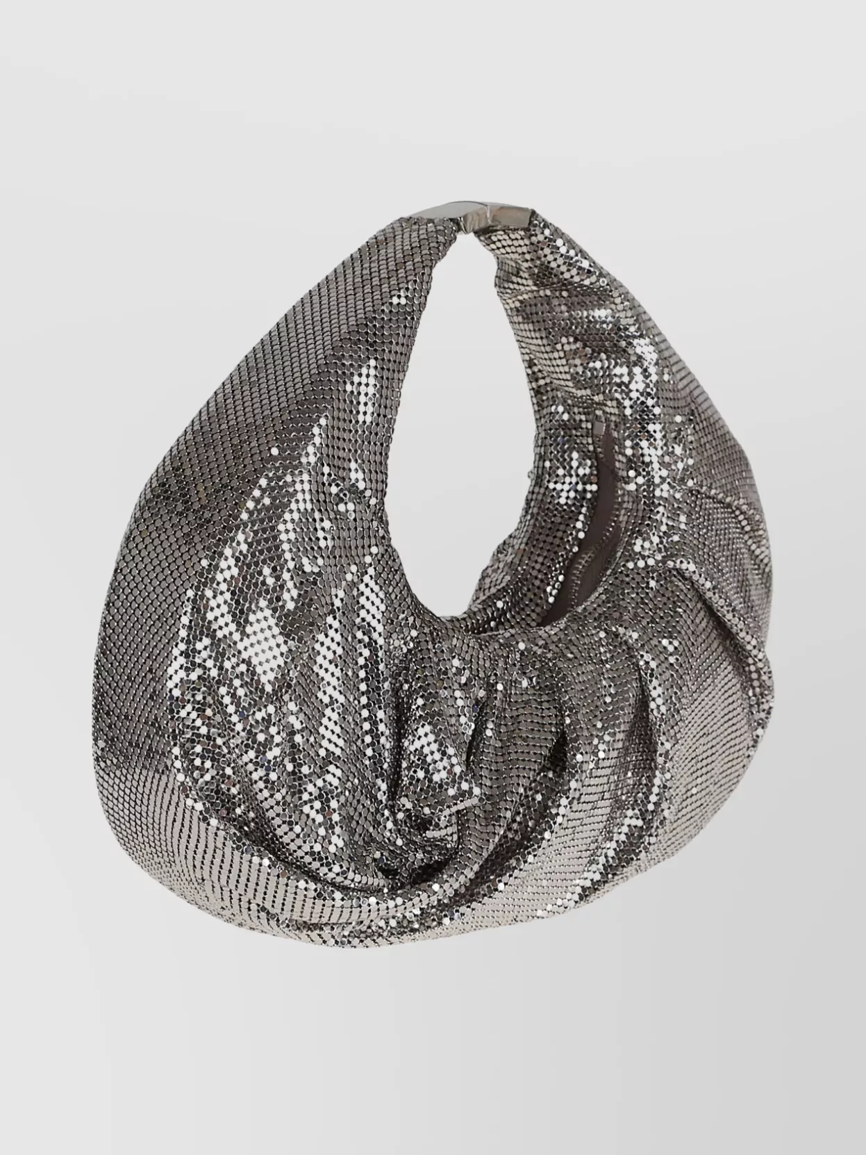Benedetta Bruzziches Slouchy Metallic Mesh Shoulder Bag
