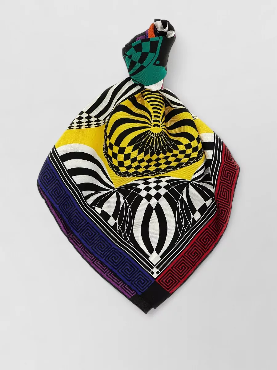 Versace silk theatre print scarf