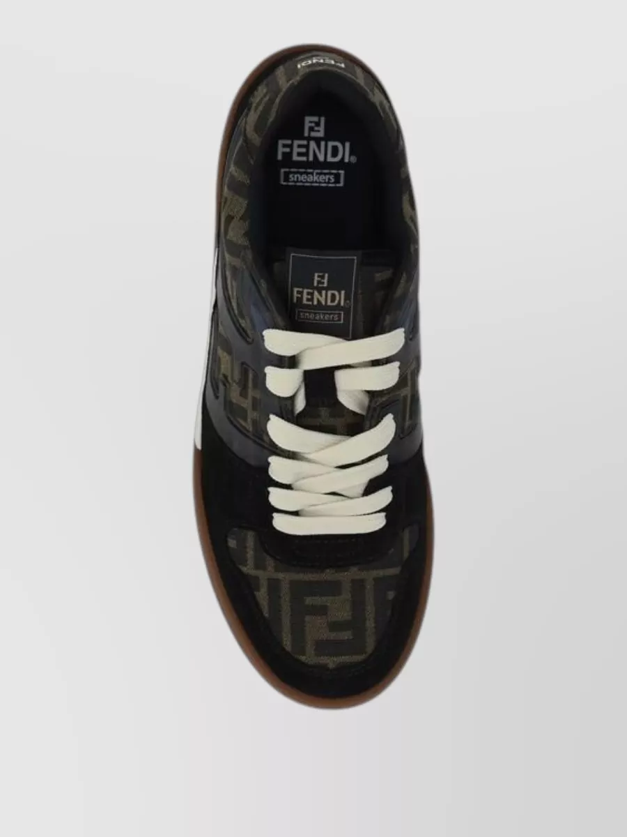Fendi Leather Low-Top Sneakers