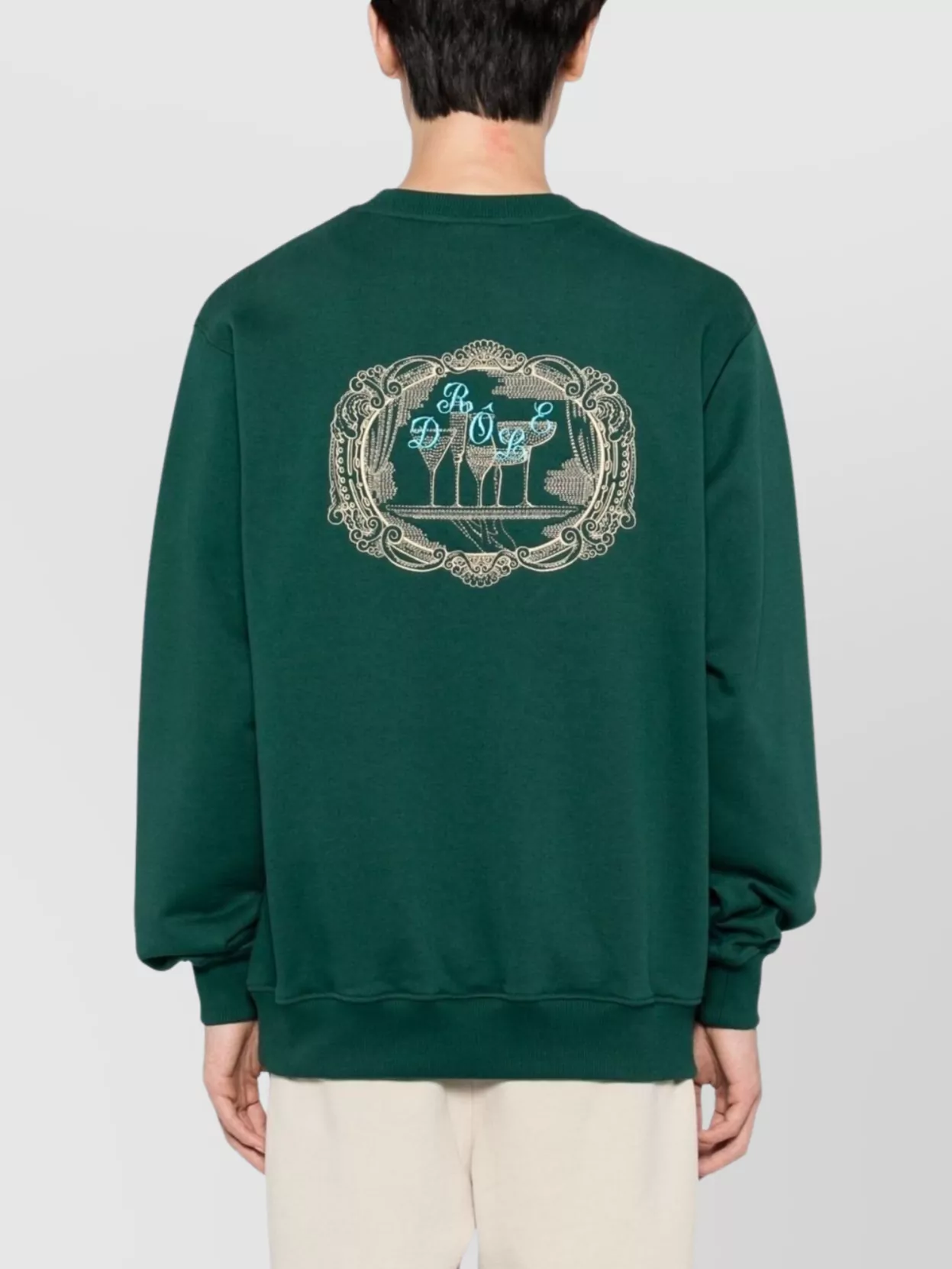 Drôle De Monsieur Graphic Crew Neck Sweatshirt With Long Sleeves