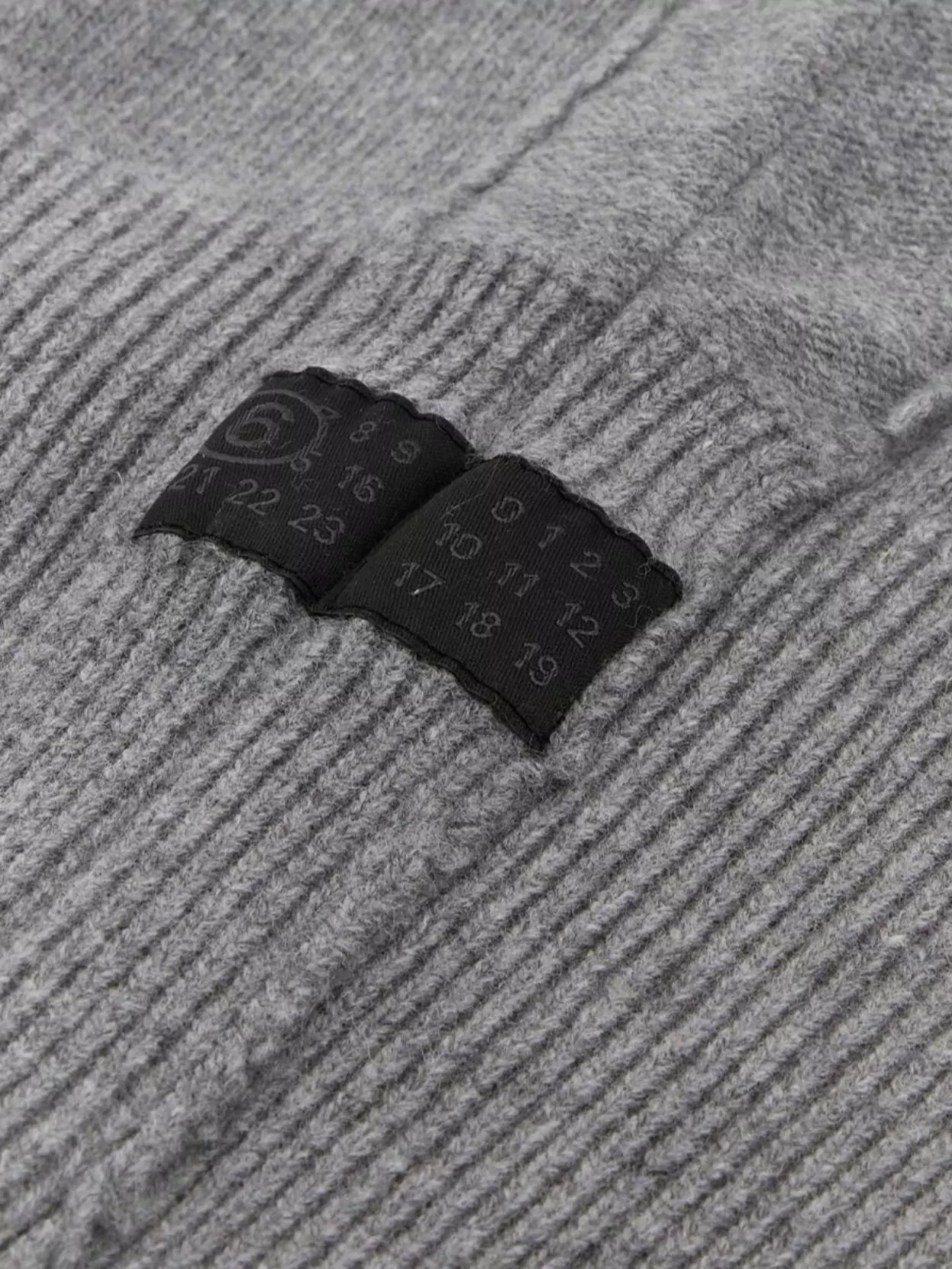 Mm6 Maison Margiela Wool Blend Balaclava Featuring Drawstring Detail In Black