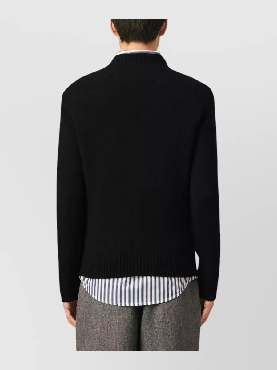 Ami Paris Cashmere Regular-Fit Crewneck Sweater