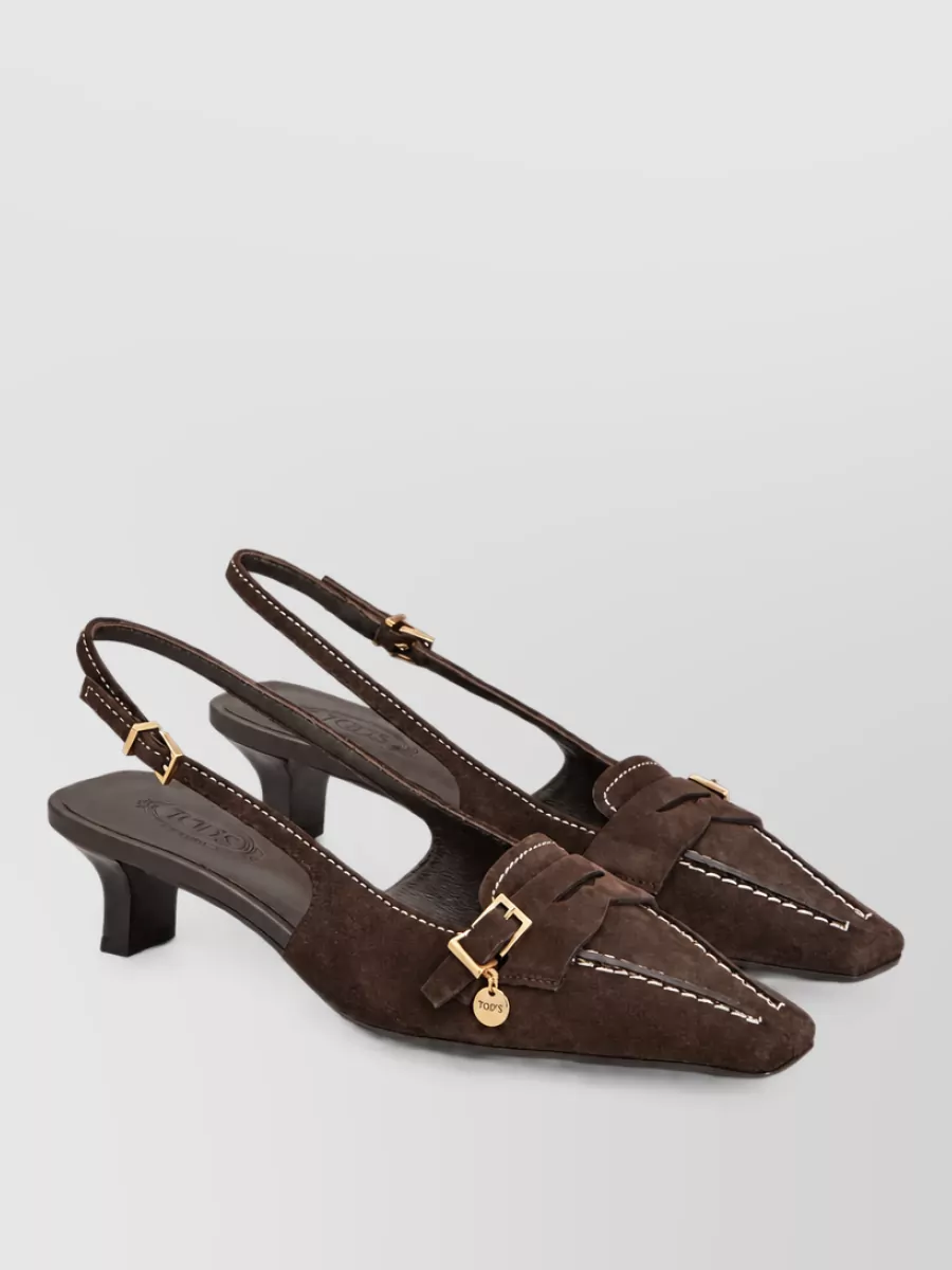 Tod's suede leather mules