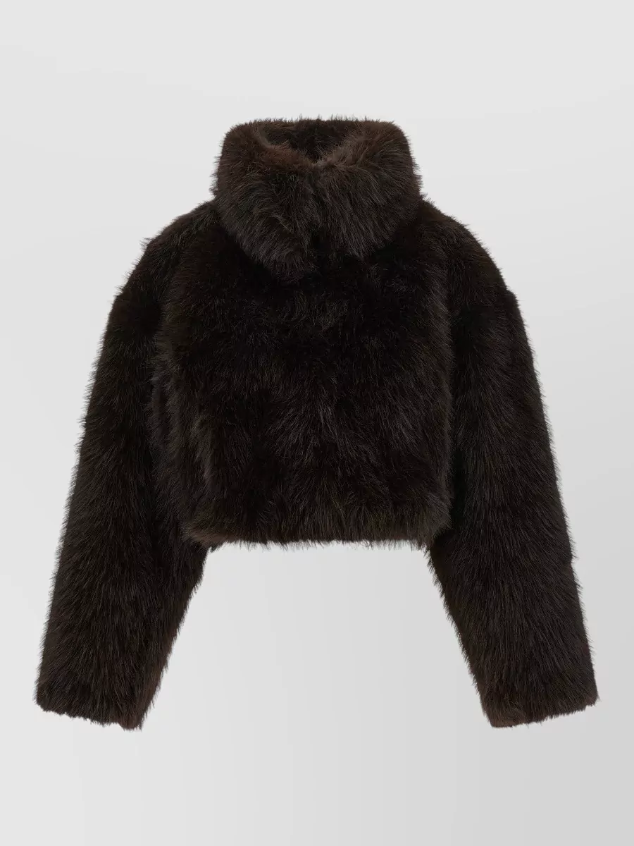 Rotate Birger Christensen Short Faux Fur Jacket