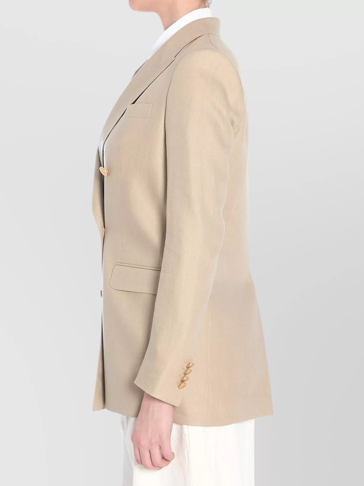 ジャケット Tagliatore Beige double-breasted linen vest Tagliatore Beige double-breasted linen vest | TheDoubleF