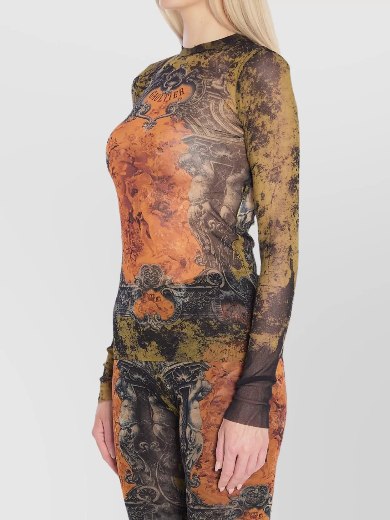 Jean Paul Gaultier Medallion Crew Neck Top