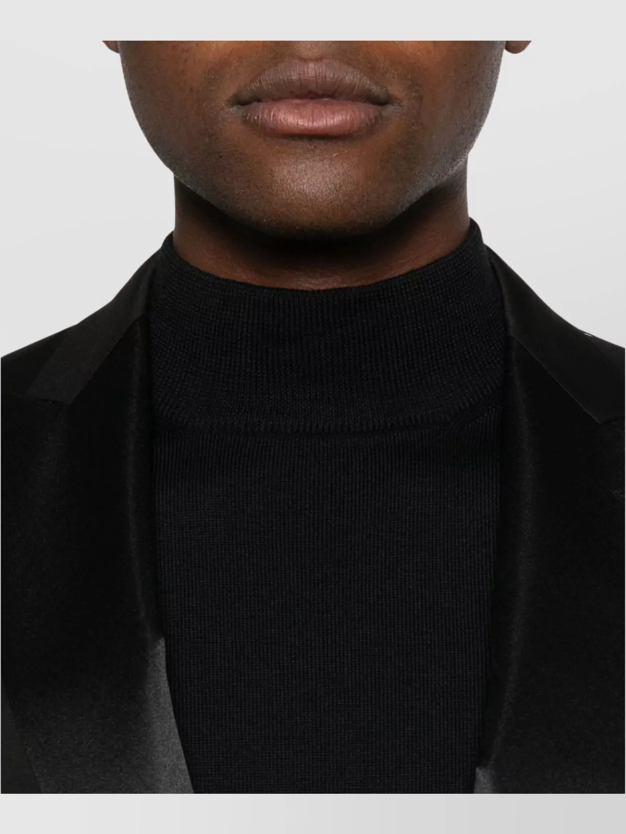 Tagliatore Turtleneck Sweater With Ribbed Collar And Cuffs