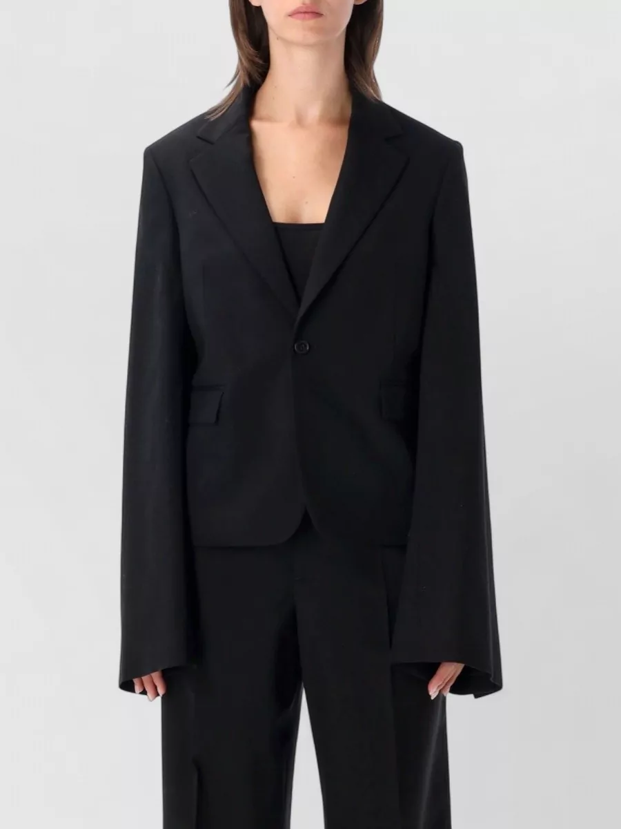 JW Anderson wool single-breasted bell-sleeve suit jacket