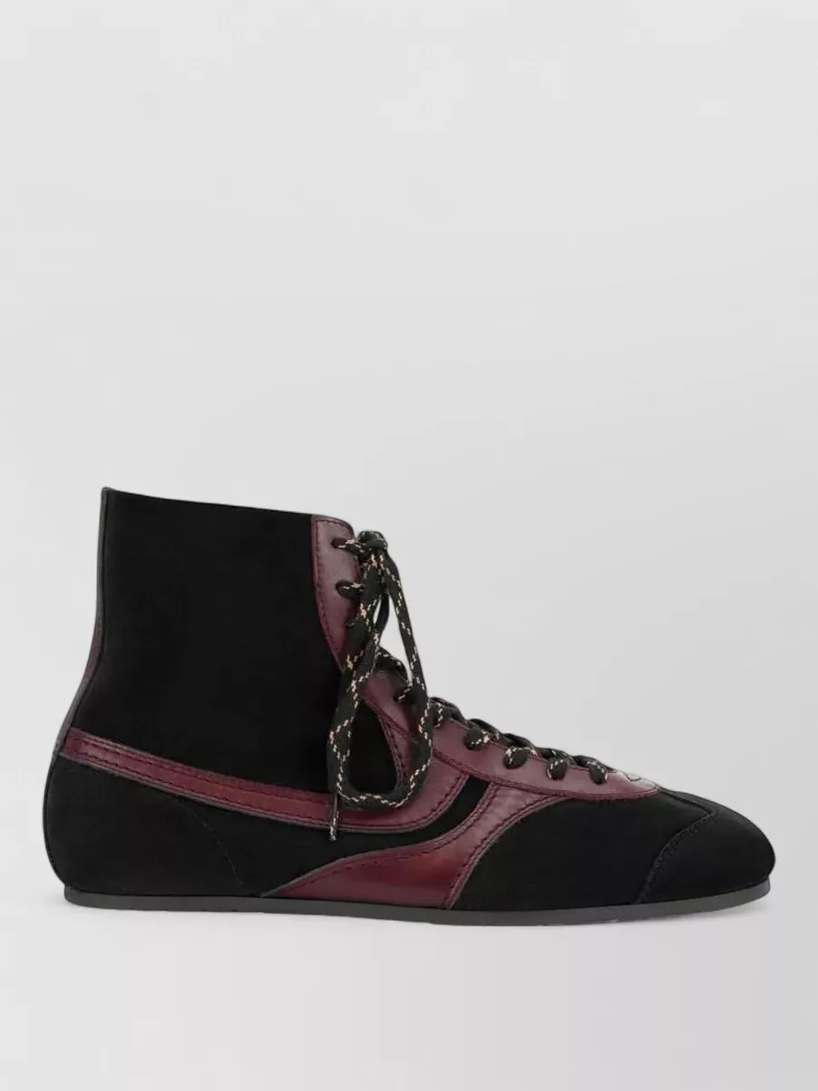 Dries Van Noten suede high-top sneakers
