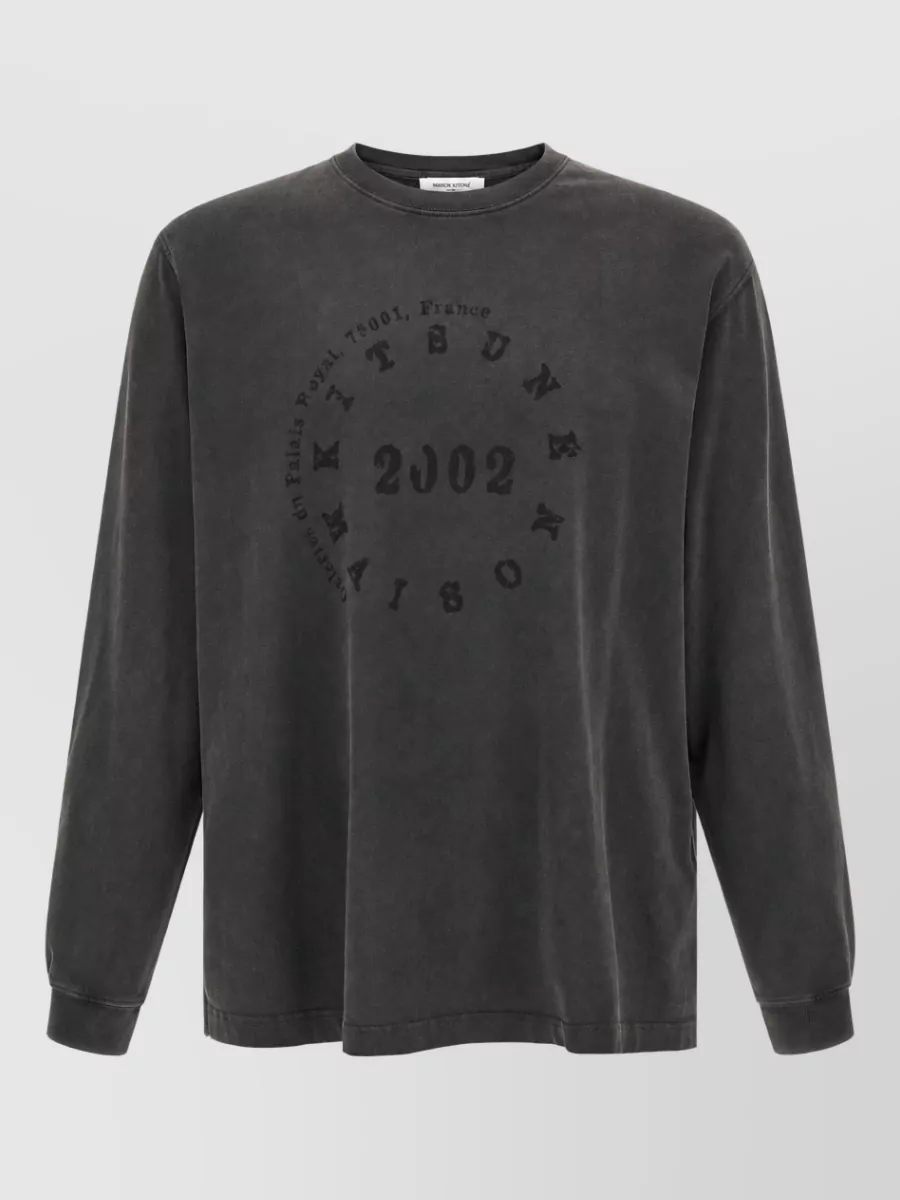 Maison Kitsuné organic cotton long-sleeve t-shirt