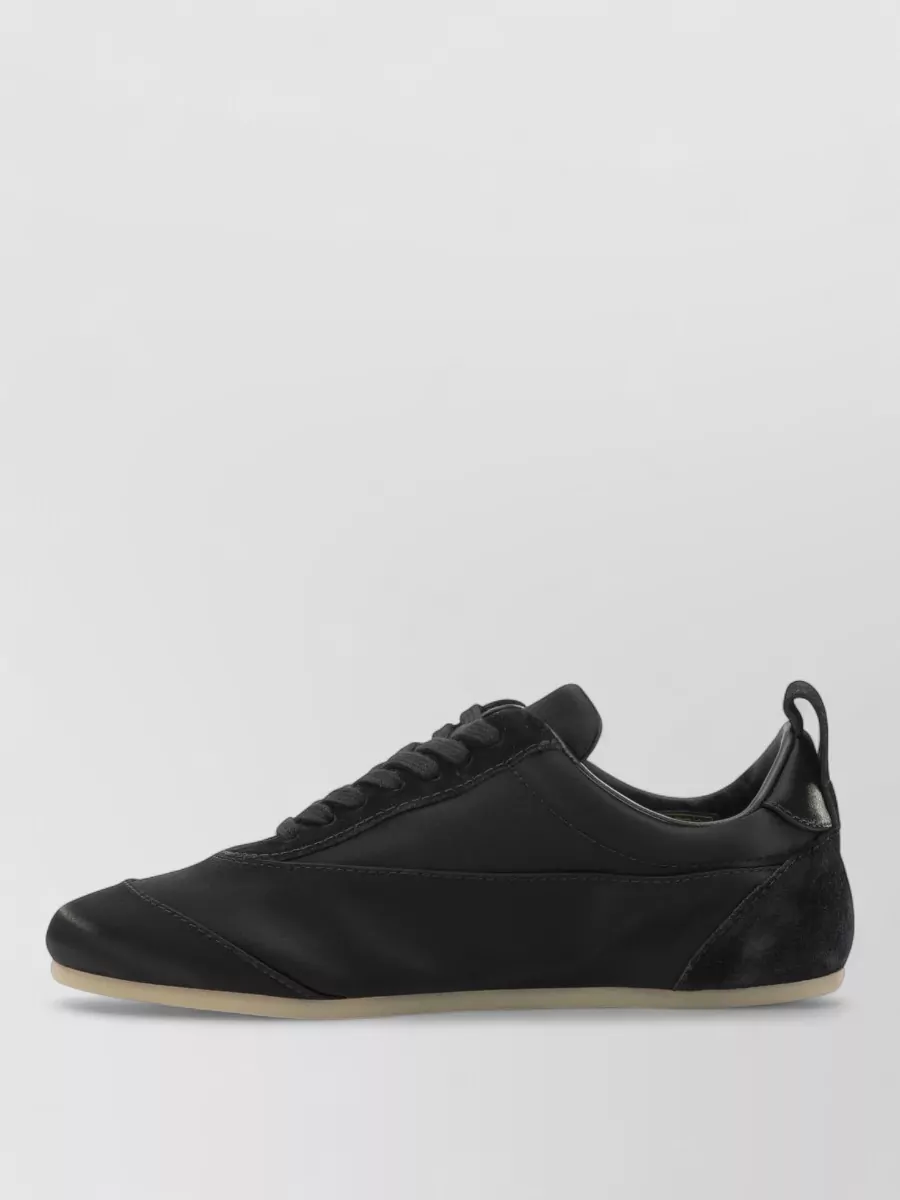 Jil Sander Satin Low-Top Sneakers