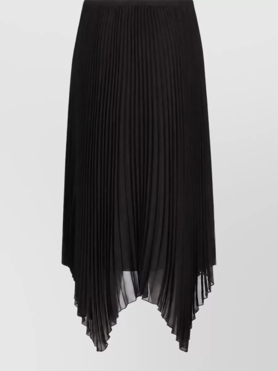Valentino Garavani Silk pleated midi skirt