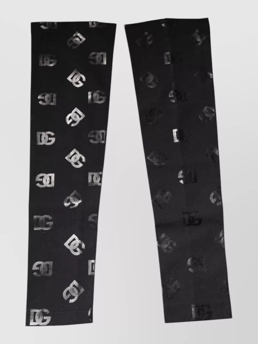 Dolce&Gabbana cashmere wool logo-print arm warmers
