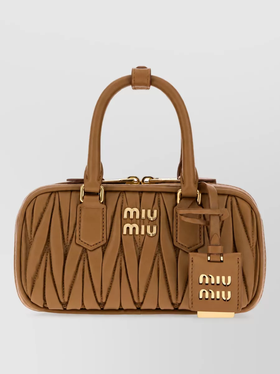 Miu Miu Arcadie Nappa Leather Clutch Bag