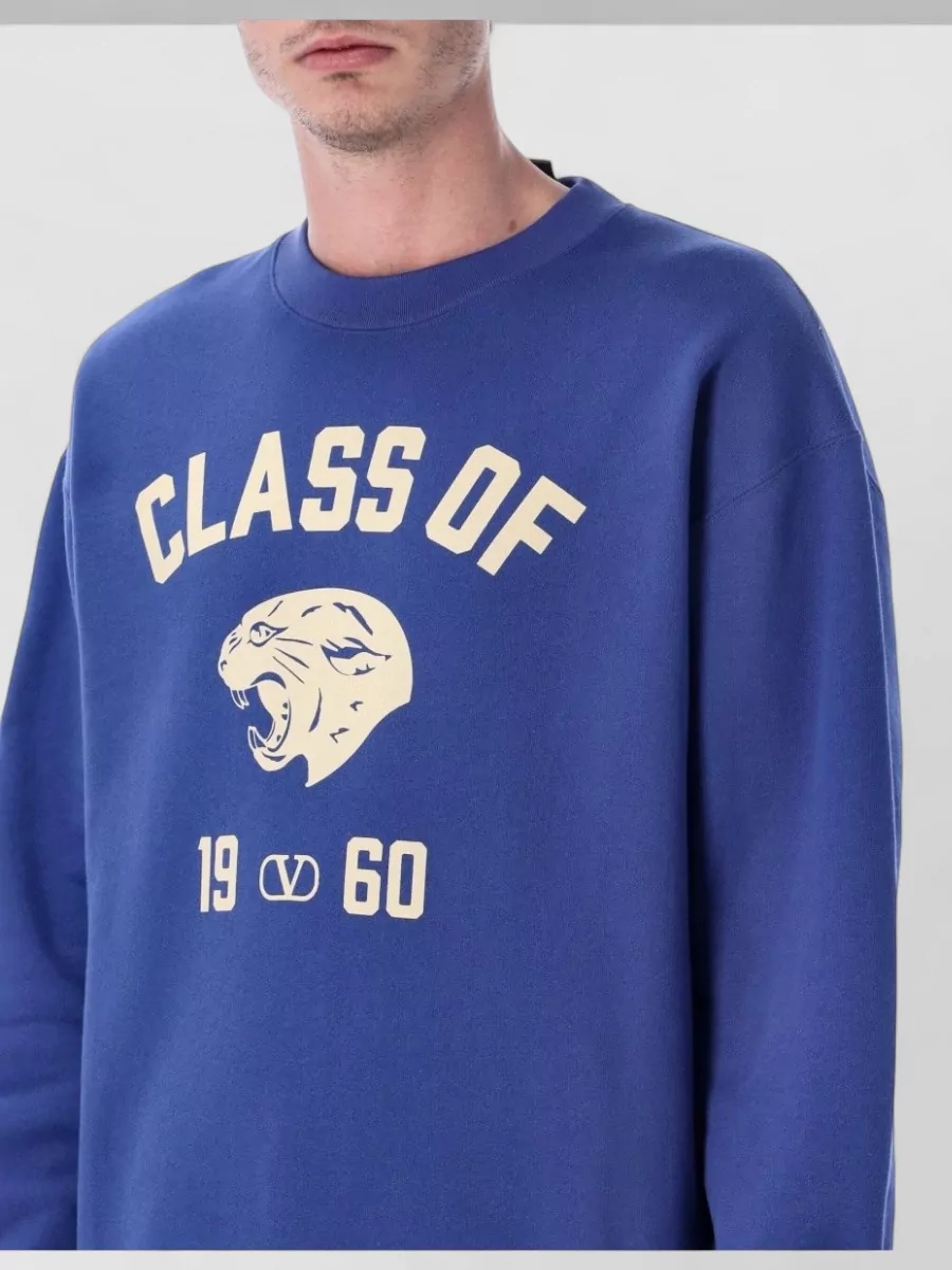 Valentino Garavani Cotton Panther Print Regular-Fit Sweatshirt