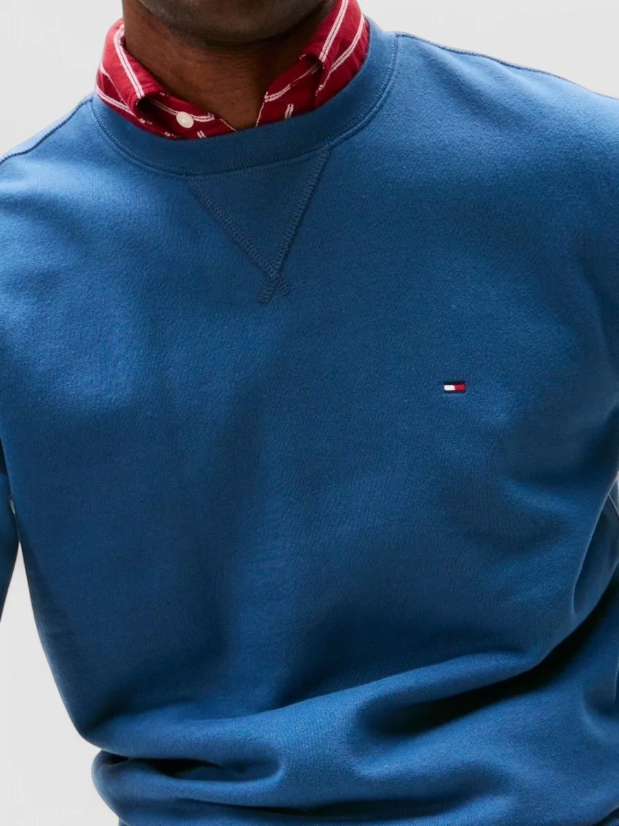 Tommy Hilfiger Long Sleeve Crew Neck Sweater With Ribbed Cuffs