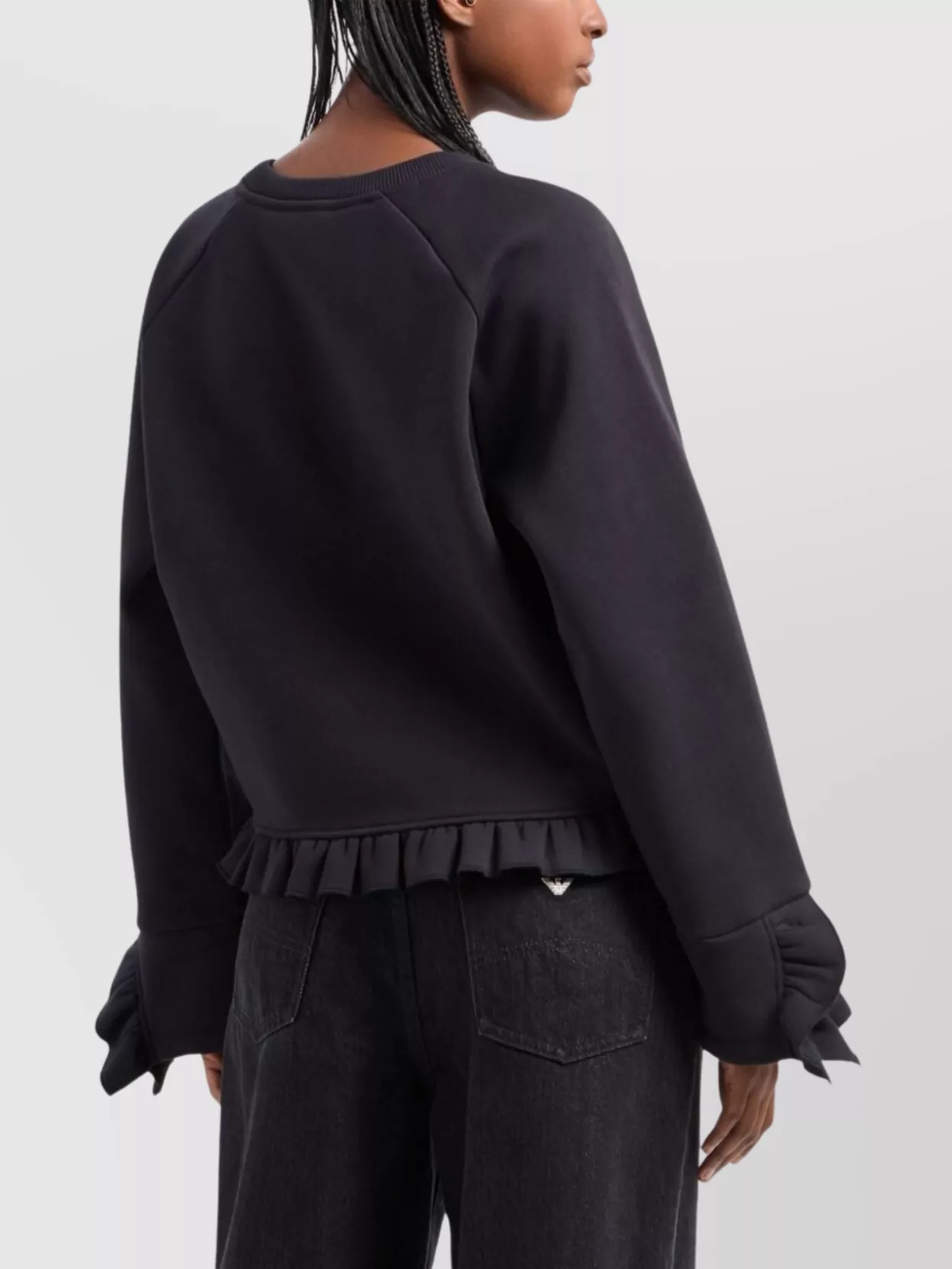 Emporio Armani Cotton Blend Logo Sweatshirt