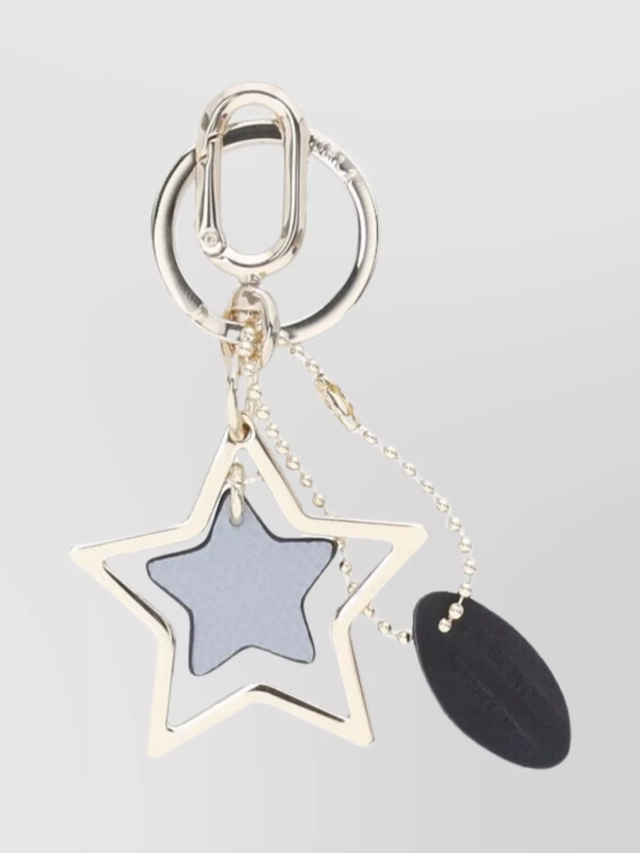Furla Key Holder With Chain Detail And Star Pendant